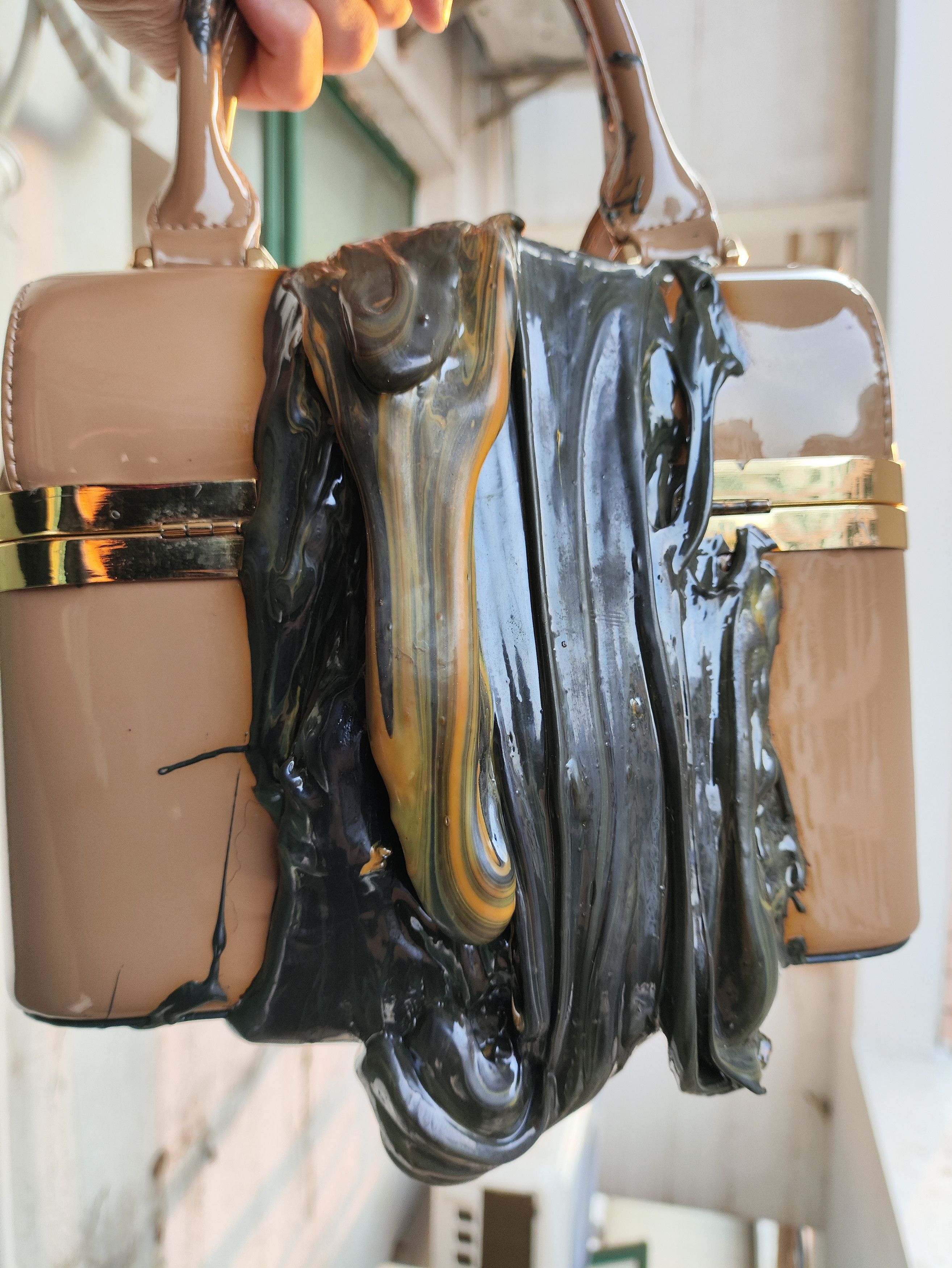 Ottolinger SS20 Runway Lava Paint handle bag Size ONE SIZE - 2 Thumbnail