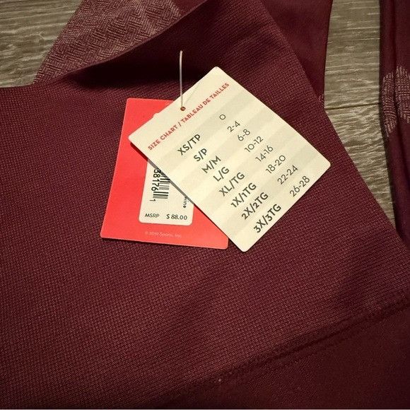 Spanx NWT SPANX Seamless Leggings Tummy Control Wine Red Women Siz Size 34" / US 12 / IT 48 - 5 Thumbnail