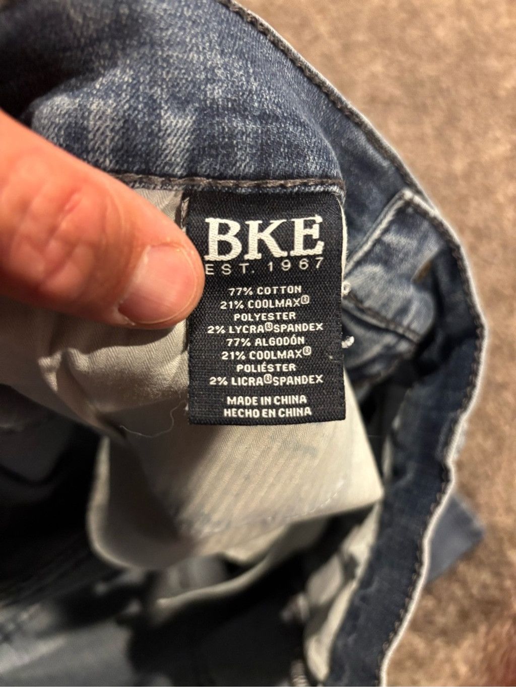 BKE Men’s BKE Light Blue Bootcut Jeans Size US 30 / EU 46 - 3 Thumbnail