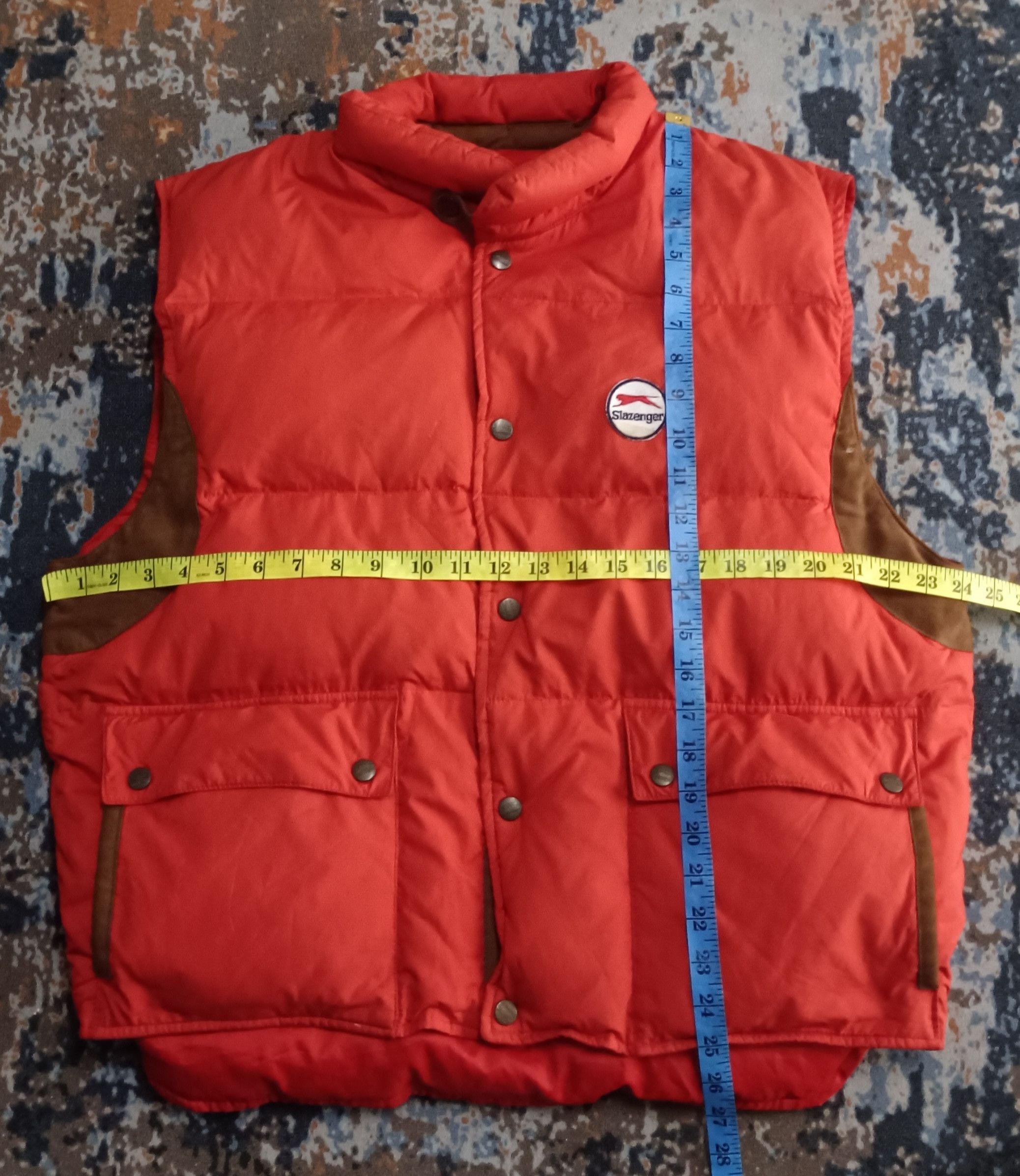 Japanese Brand Slazenger Puffer Vest Winter Seasons Size US XL / EU 56 / 4 - 16 Thumbnail