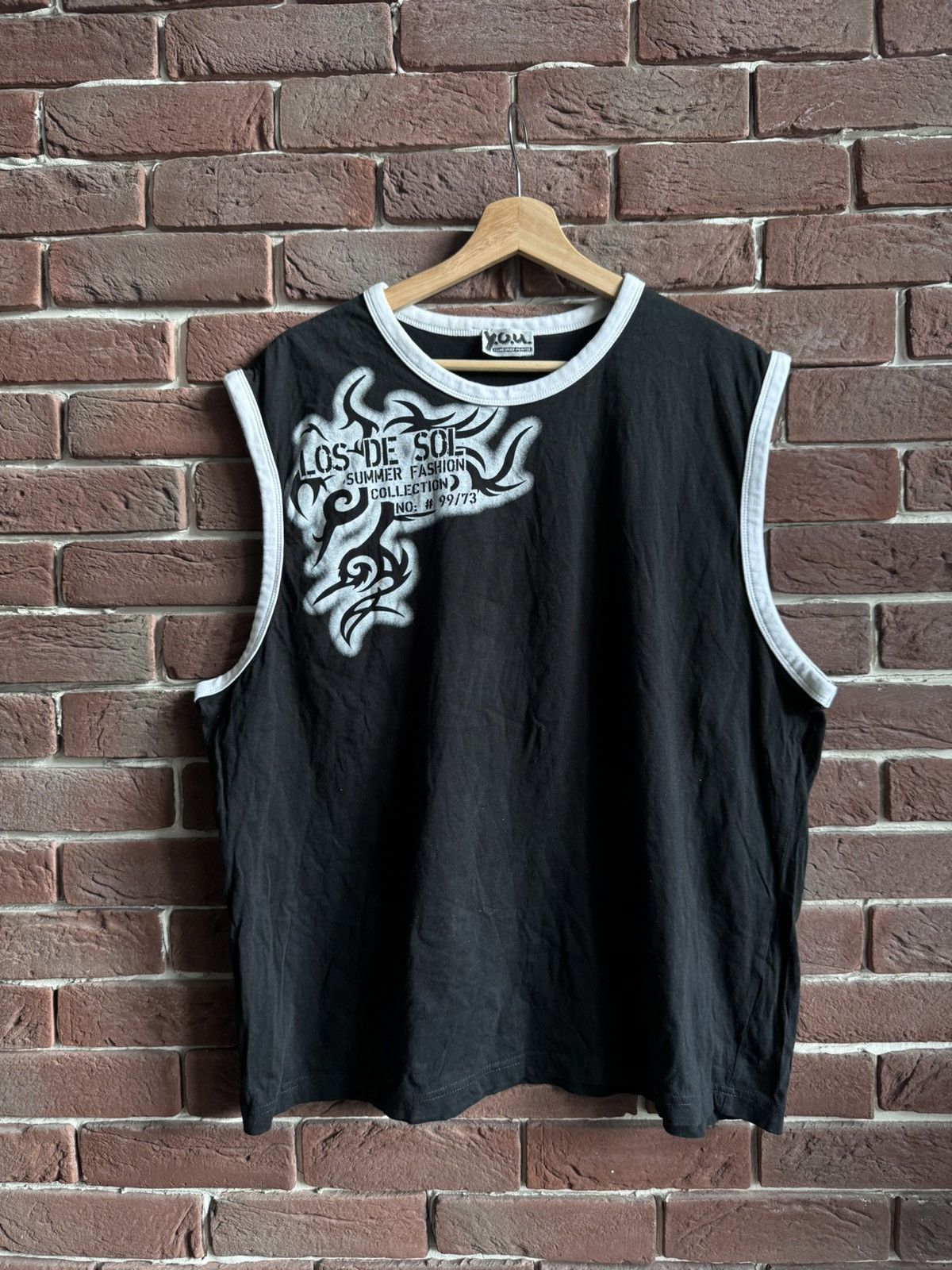 Tribal Streetwear Vintage Y2k 00s Tribal Rave Black Rock Metal Tank top xl Size US XL / EU 56 / 4 - 1 Thumbnail