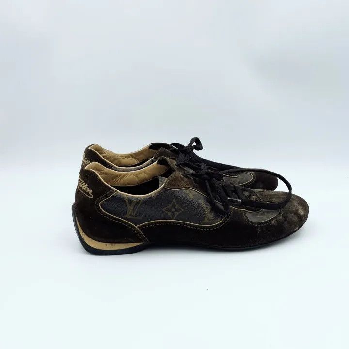 Other Louis Vuitton Stylish Brown Leather Sneakers -2508 Size US 8.5 / EU 41-42 - 1 Thumbnail