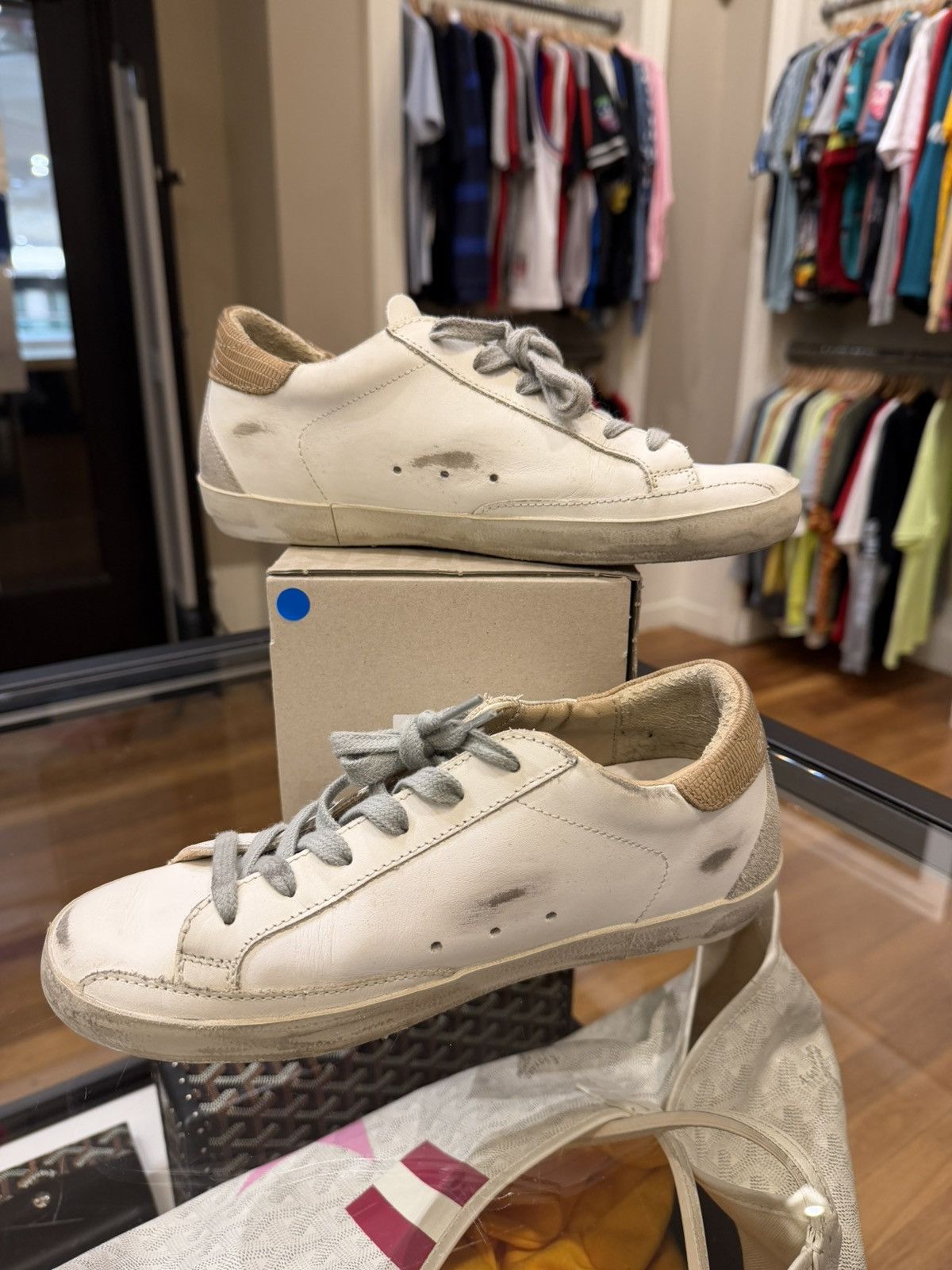 Golden Goose Golden Goose SuperStar Low Top -White Beige Size US 7 / IT 37 - 4 Thumbnail