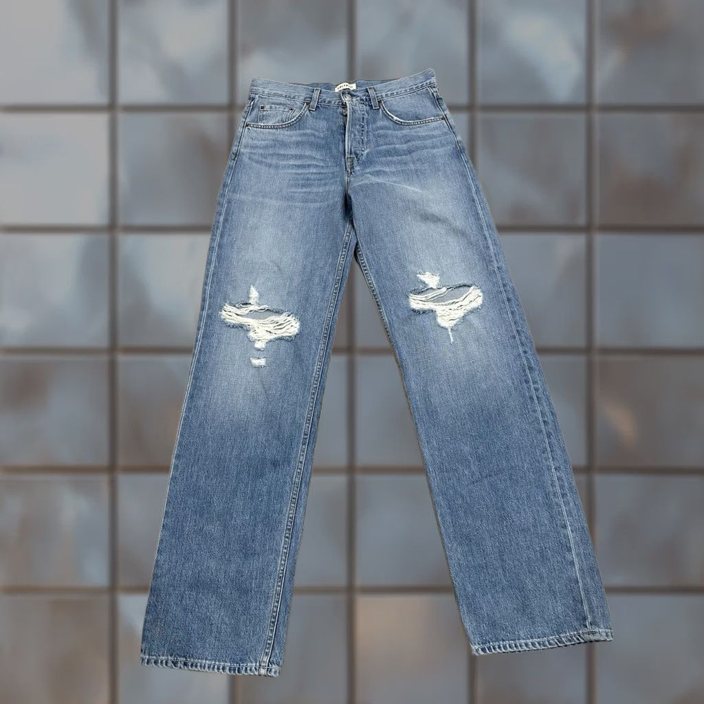 GRLFRND GRLFRND Jeans Womens 26 Bella Boyfriend Distressed Straight Leg Blue Size 26" / US 2 / IT 38 - 1 Thumbnail