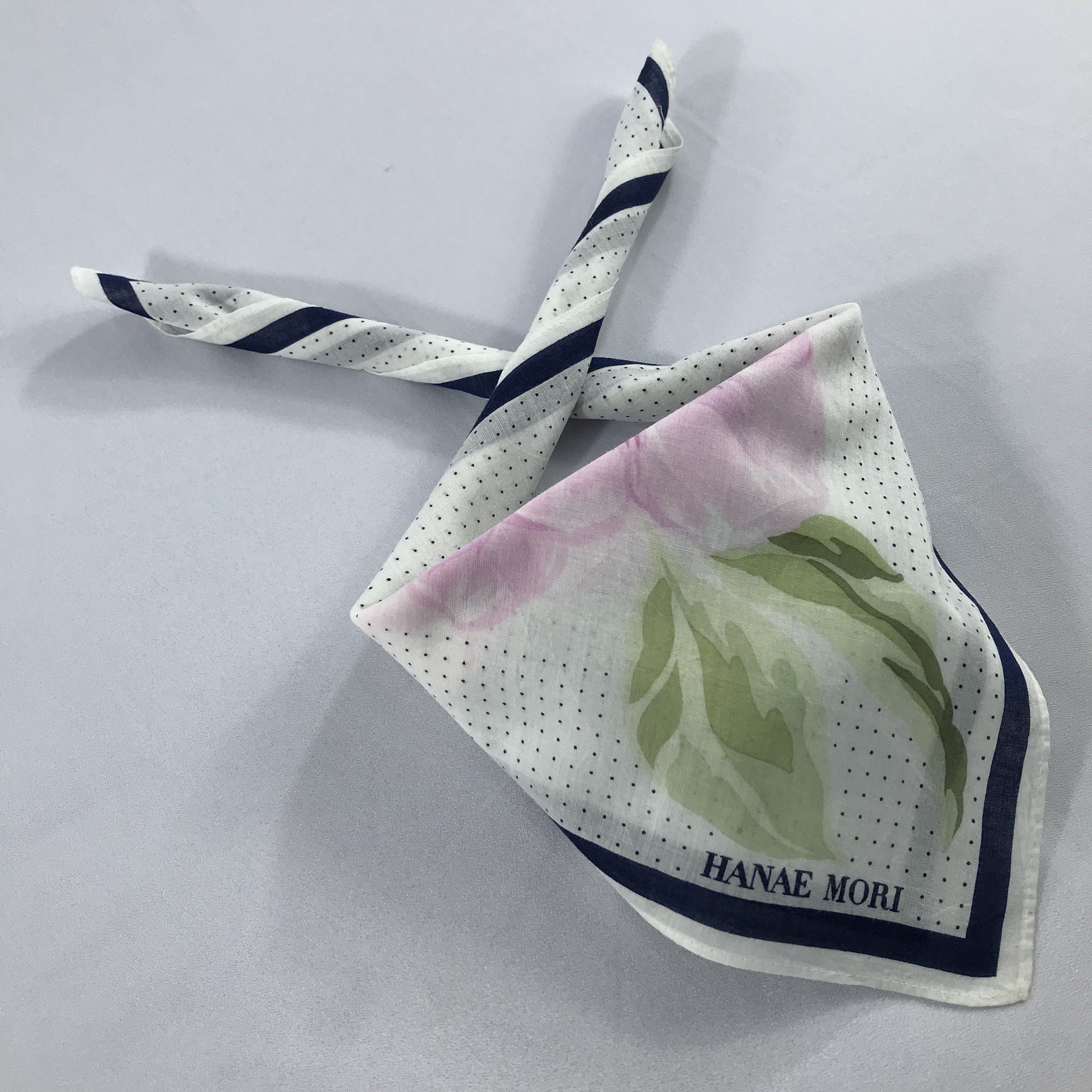 Hanae Mori Hanae Mori Bandana / Handkerchief / Neckerchief - S2309 Size ONE SIZE - 4 Thumbnail