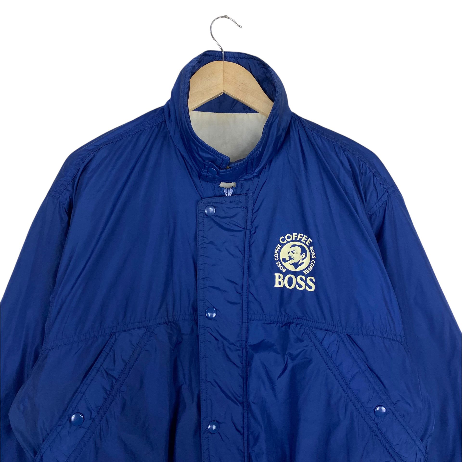 Japanese Brand STEAL💥80s SUNTORY COFFEE BOSS BOMBER JACKET Size US M / EU 48-50 / 2 - 5 Thumbnail
