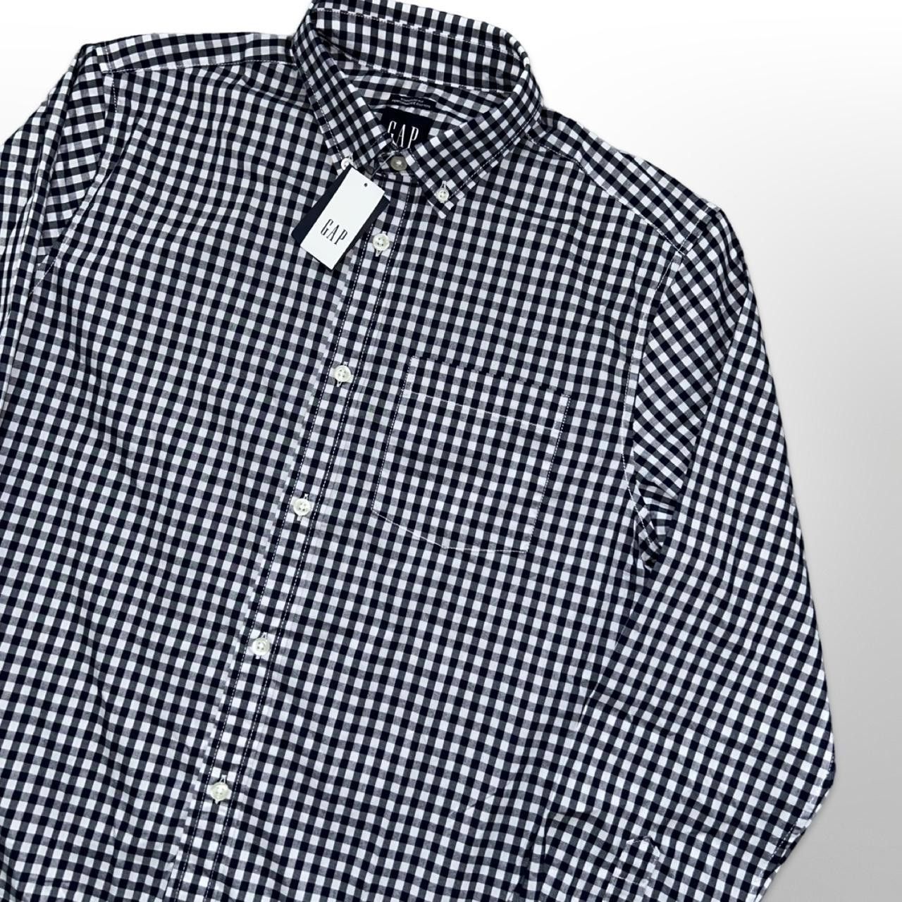Gap GAP Men’s Navy & White Gingham Long Sleeve Button-Up Shirt Size US S / EU 44-46 / 1 - 2 Thumbnail