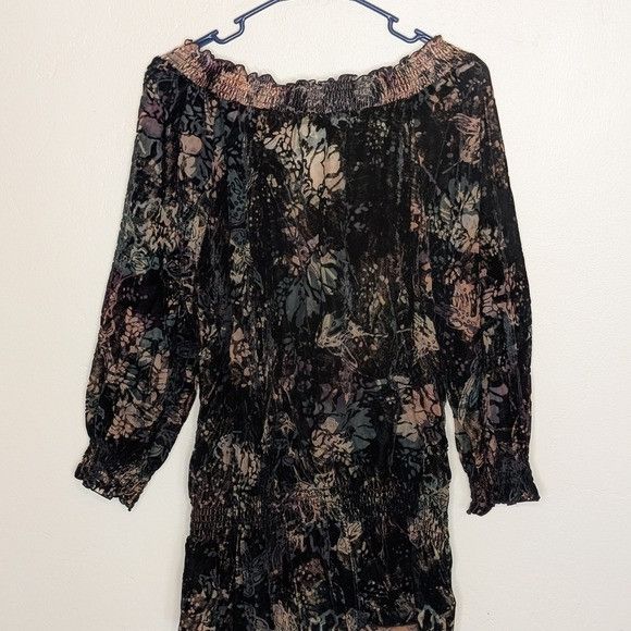 Nygard Nygard Burnout Velvet Fairy Romantic Boho Peasant Tunic Off- Size XXL / US 16-18 / IT 52-54 - 3 Thumbnail