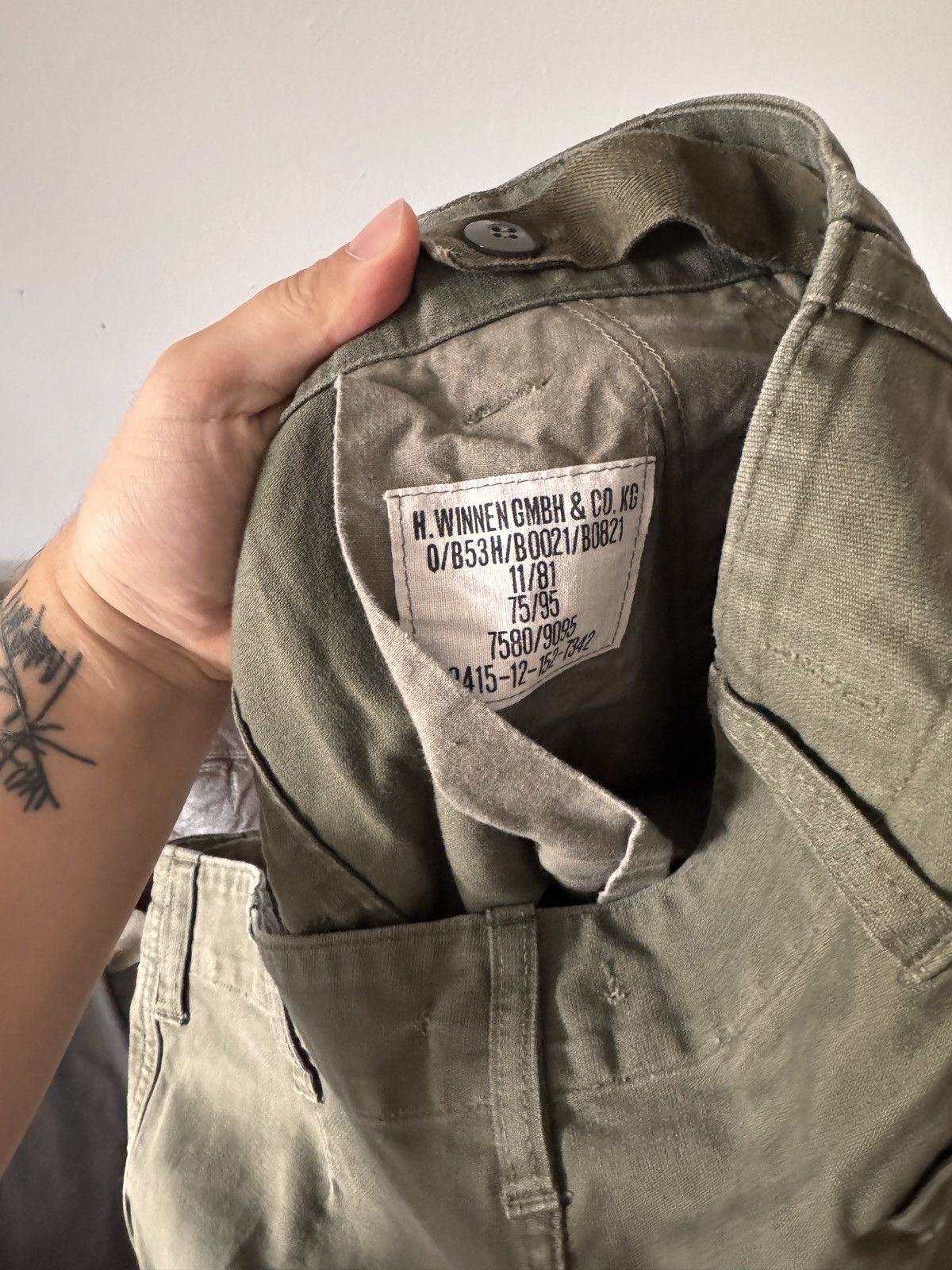 Other German Military 3/4 trousers Size US 34 / EU 50 - 6 Thumbnail