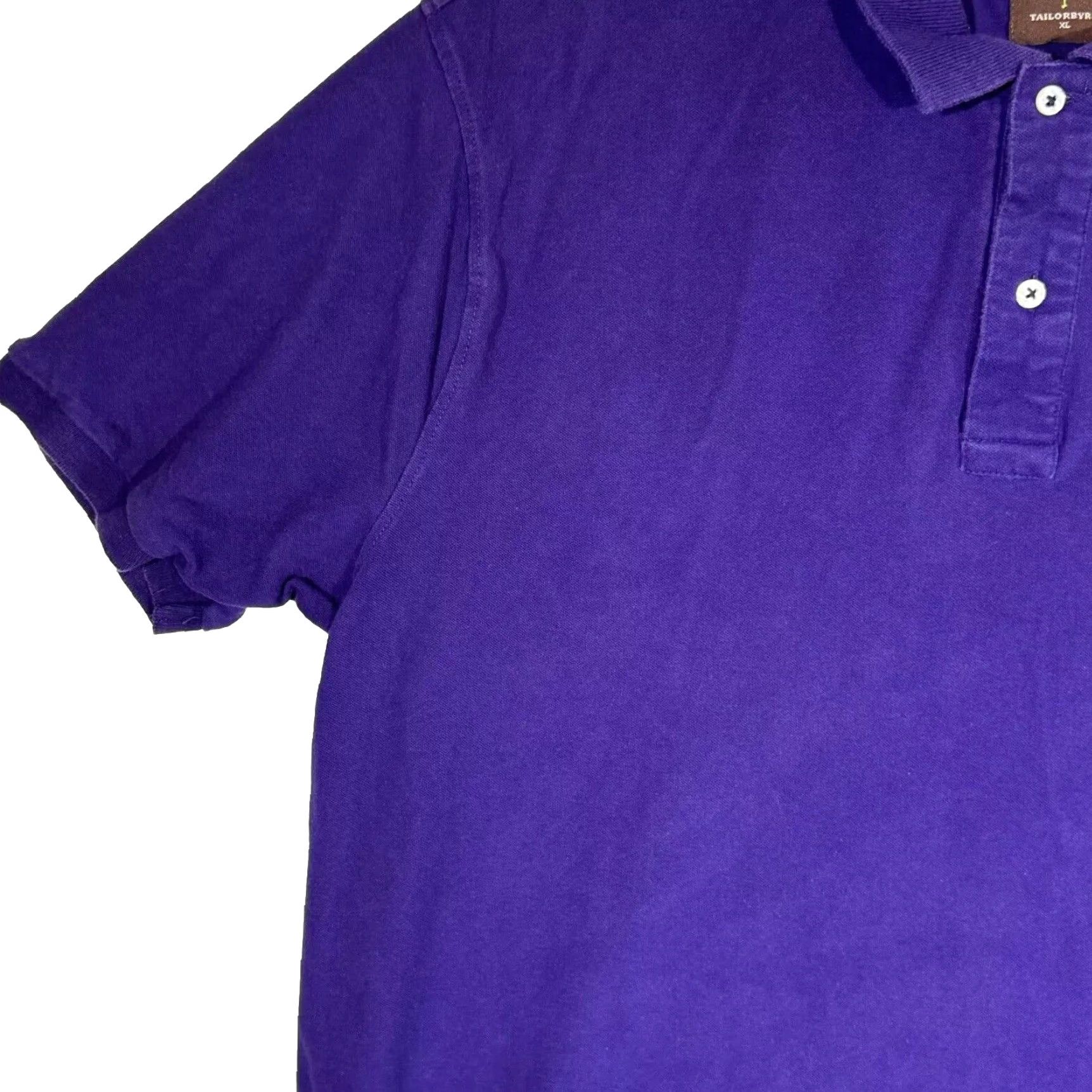 Tailorbyrd TailorByrd Polo Shirt XL Purple Cotton-Stretch Short Sleeve Collared Men’s Regular/Classic Golf Shirt Size US XL / EU 56 / 4 - 4 Thumbnail