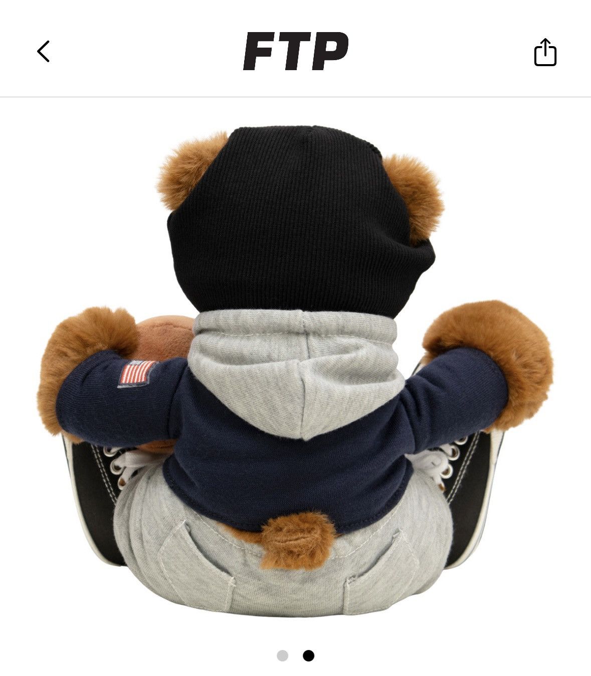 Fuck The Population FTP Bear Plush Size ONE SIZE - 2 Thumbnail