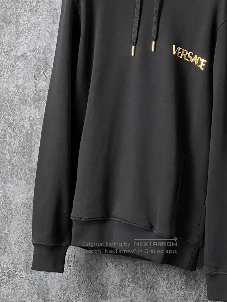 Versace Versace Black cotton hooded sweatshirt Size US XS / EU 42 / 0 - 4 Thumbnail