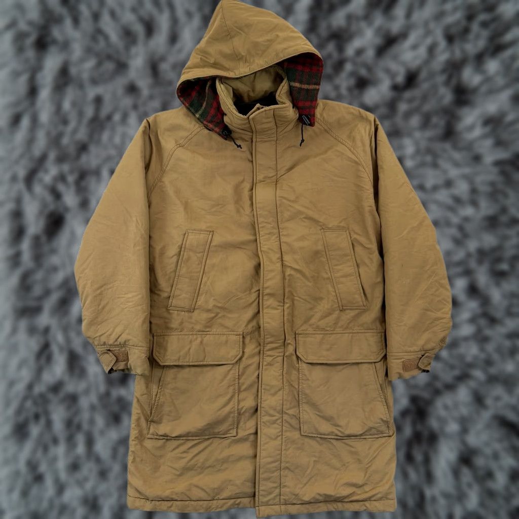 Vintage VINTAGE Woolrich Jacket Mens M Parka Long Wool Lined Hooded Beige 80s 90s Chore Padded Workwear USA Woolen Mills Regular Mens Size US M / EU 48-50 / 2 - 1 Thumbnail