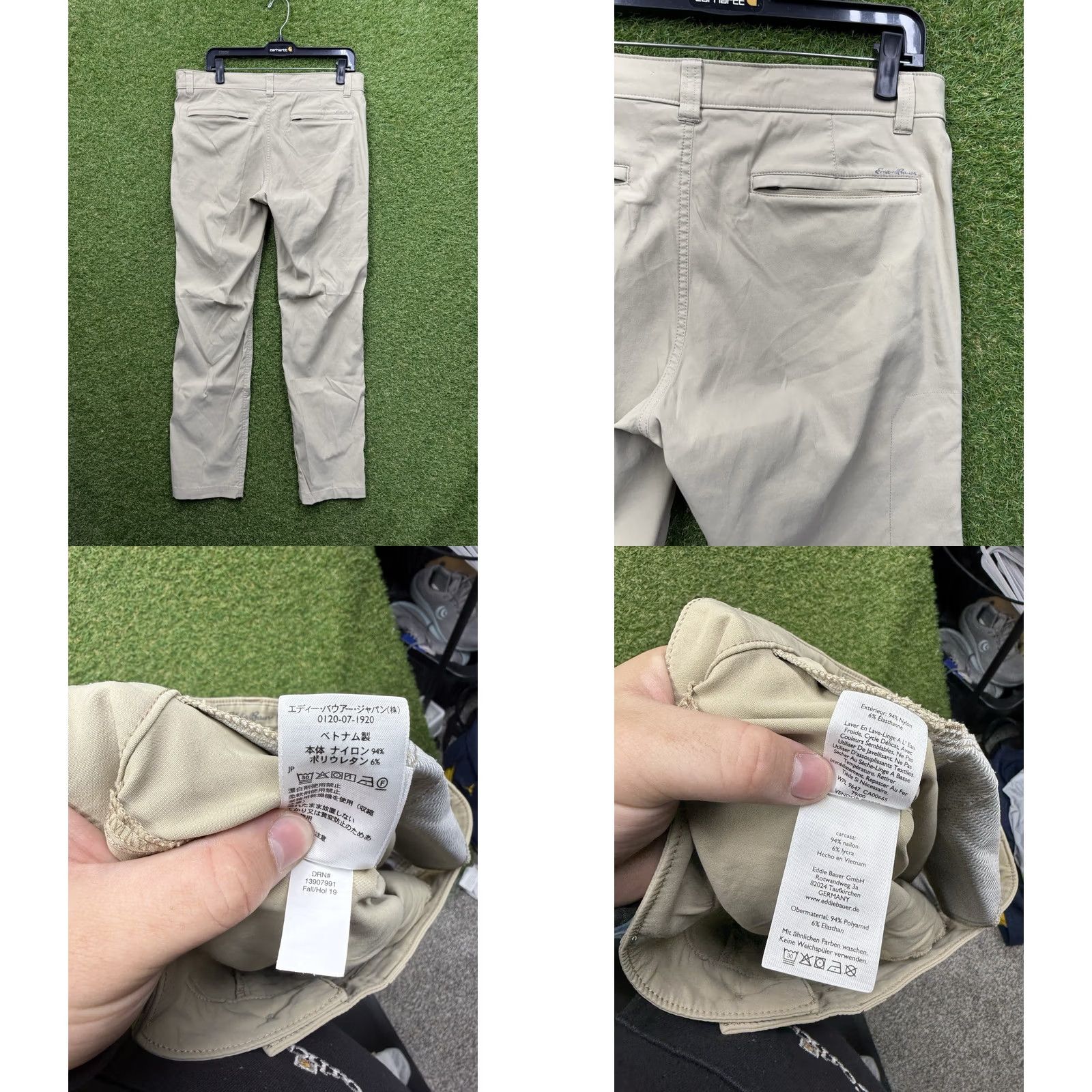 Eddie Bauer Eddie Bauer Travex Pants Mens 33x32 Horizon Guide Flex Performance Hiking Beige Pant Size US 33 - 8 Thumbnail