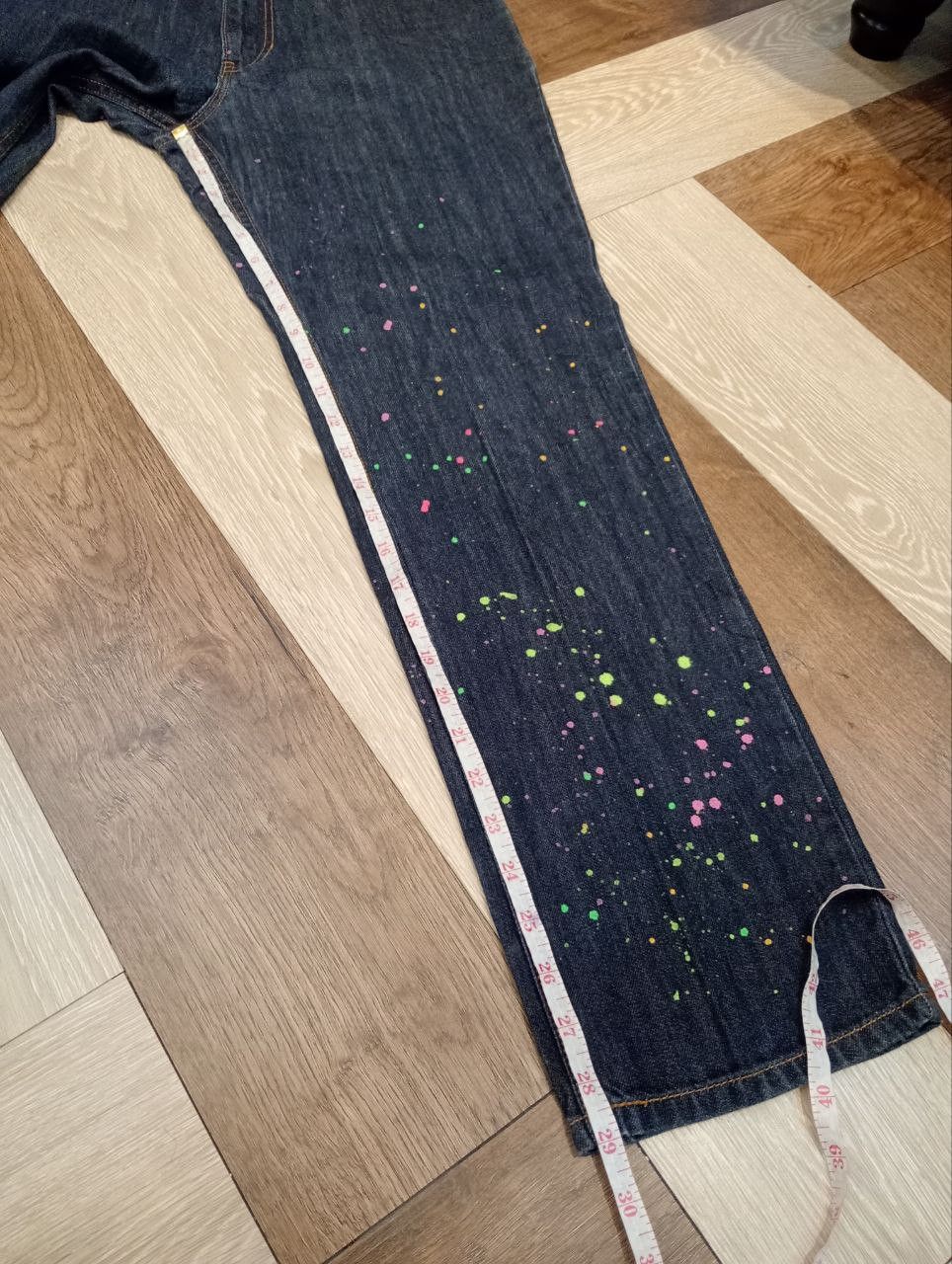 Issey Miyake ISSEY MIYAKE NE-NET PAINTER JEANS - BLUE Size US 30 / EU 46 - 13 Thumbnail