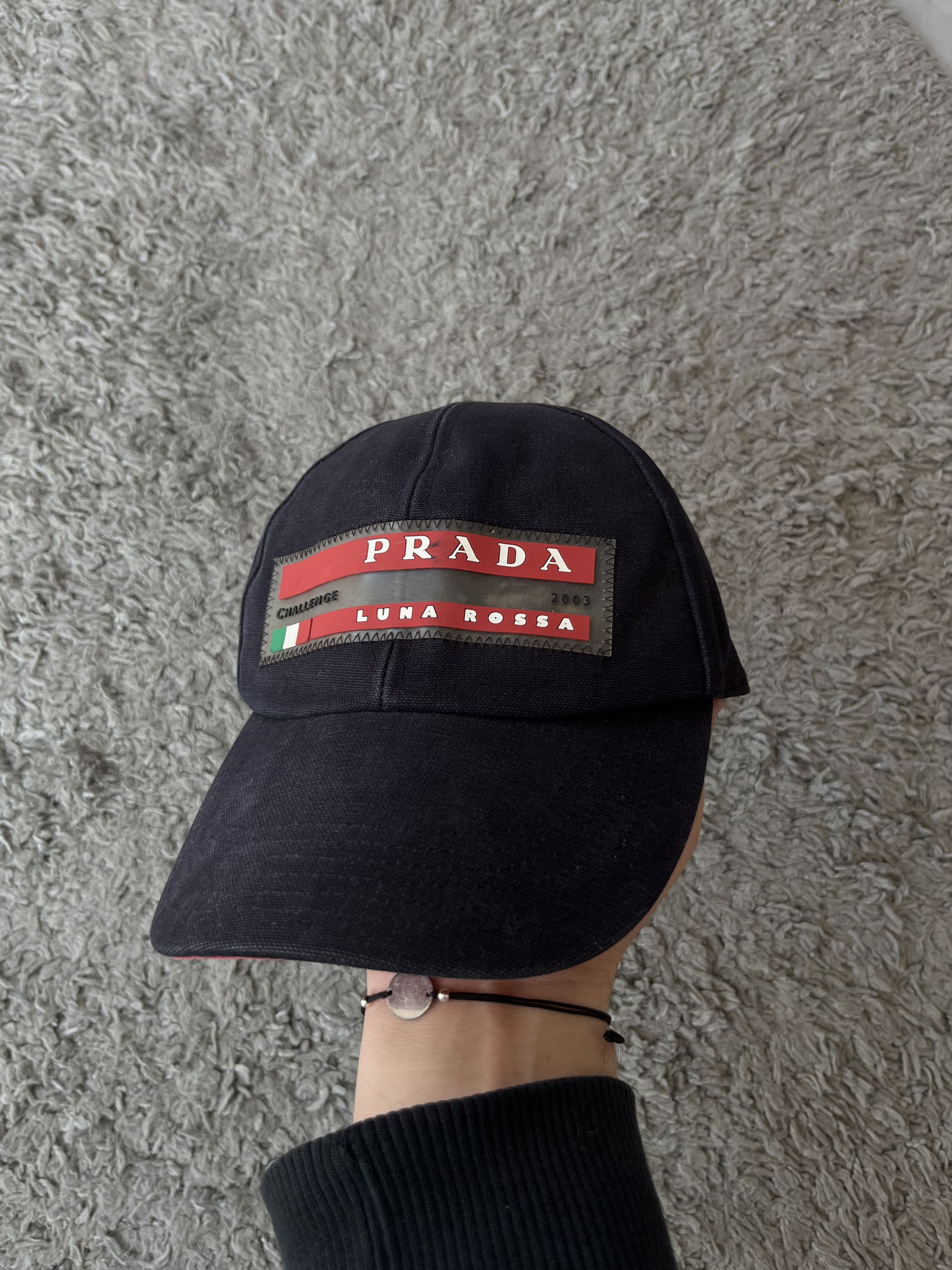 Prada PRADA Luna Rossa CHALLENGE 2003 Vintage Cap Big Logo Size ONE SIZE - 1 Thumbnail