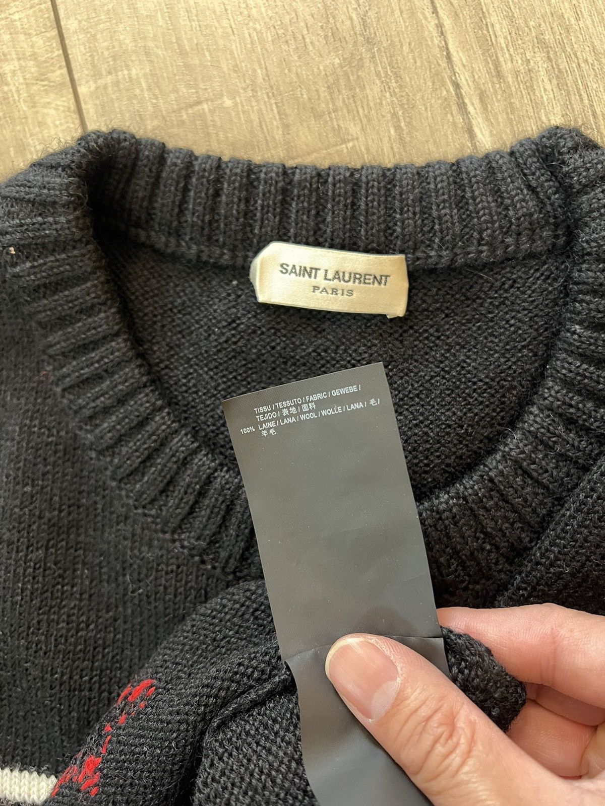 Hedi Slimane × Saint Laurent Paris 16SS T-Rex Jumper sz XS Size US XS / EU 42 / 0 - 8 Thumbnail