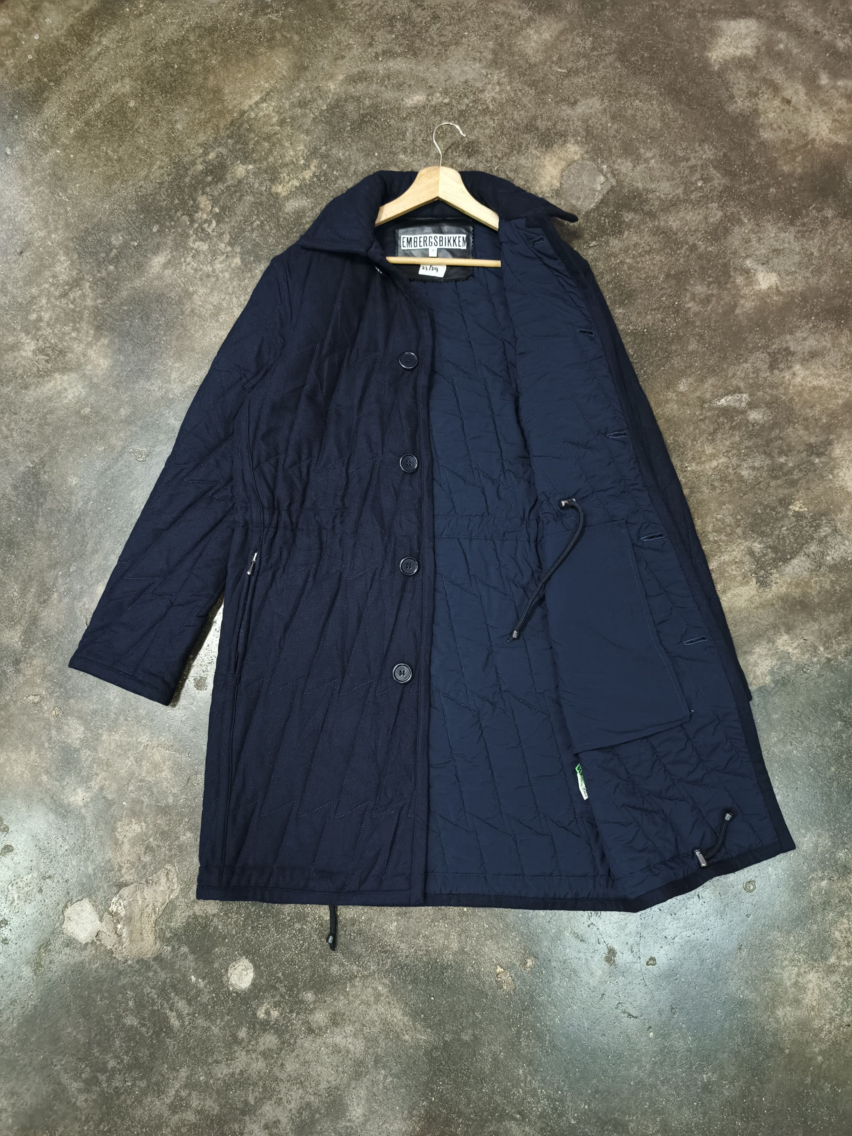 Dirk Bikkembergs EMBERGSBIKKEM by DIRK BIKKEMBERGS QUILTED OVERCOAT JACKET Size US S / EU 44-46 / 1 - 2 Thumbnail