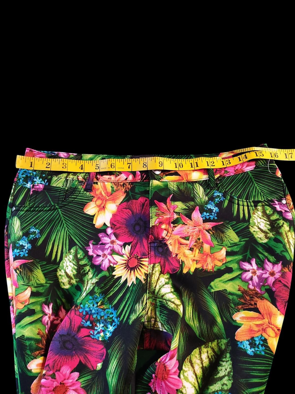 Other Like an Angel Women's Casual Pants with Vibrant Floral Print Size 32" / US 10 / IT 46 - 7 Thumbnail