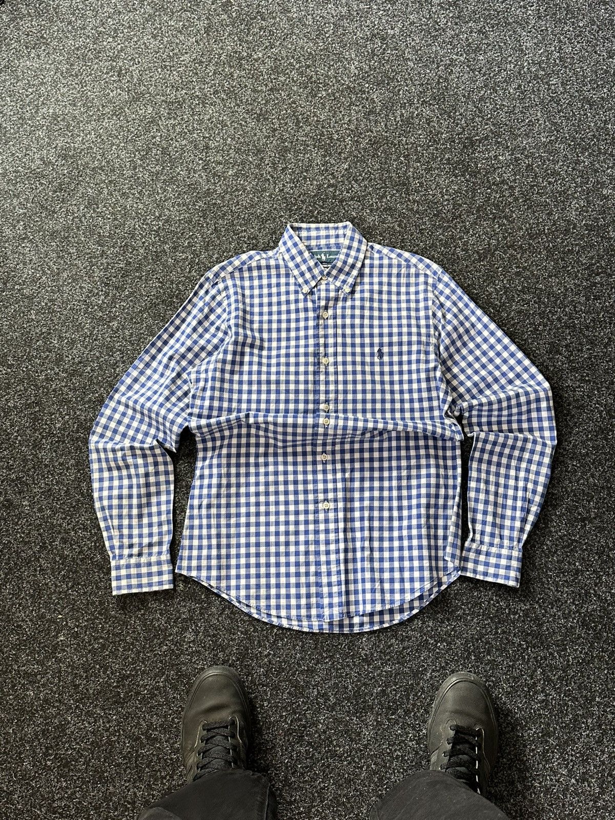 Polo Ralph Lauren × Ralph Lauren 🚨VINTAGE Polo Ralph Lauren FLANNEL SHIRT WITH LOGO 90S rrl Size US S / EU 44-46 / 1 - 1 Thumbnail