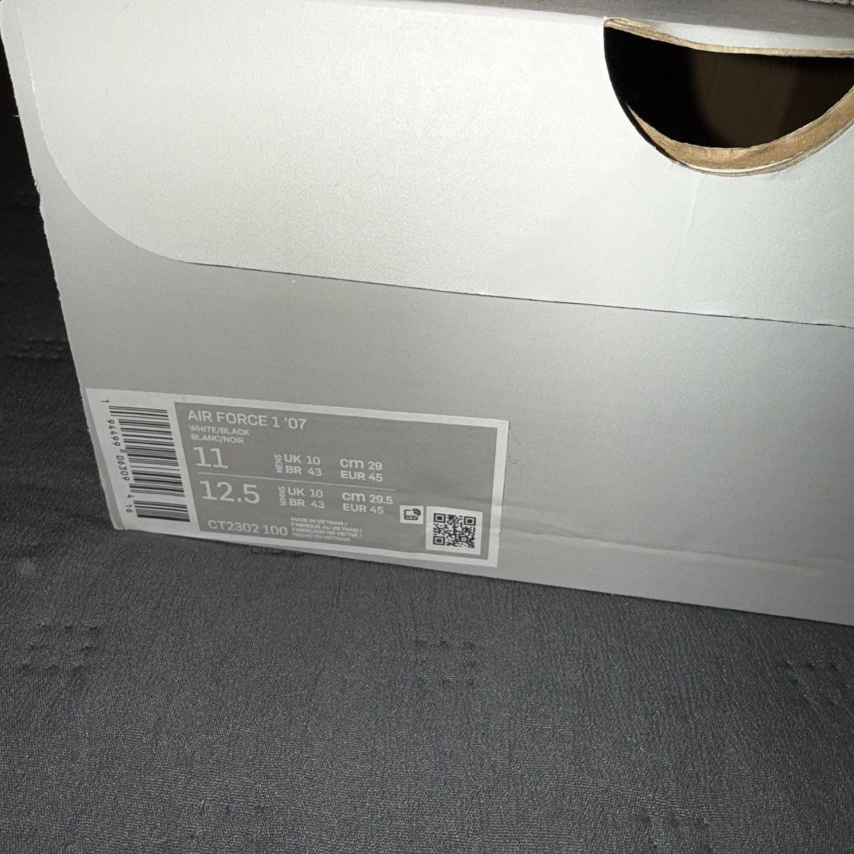 Nike Nike AIR FORCE 1 '07 White Black Size US 11 / EU 44 - 6 Thumbnail