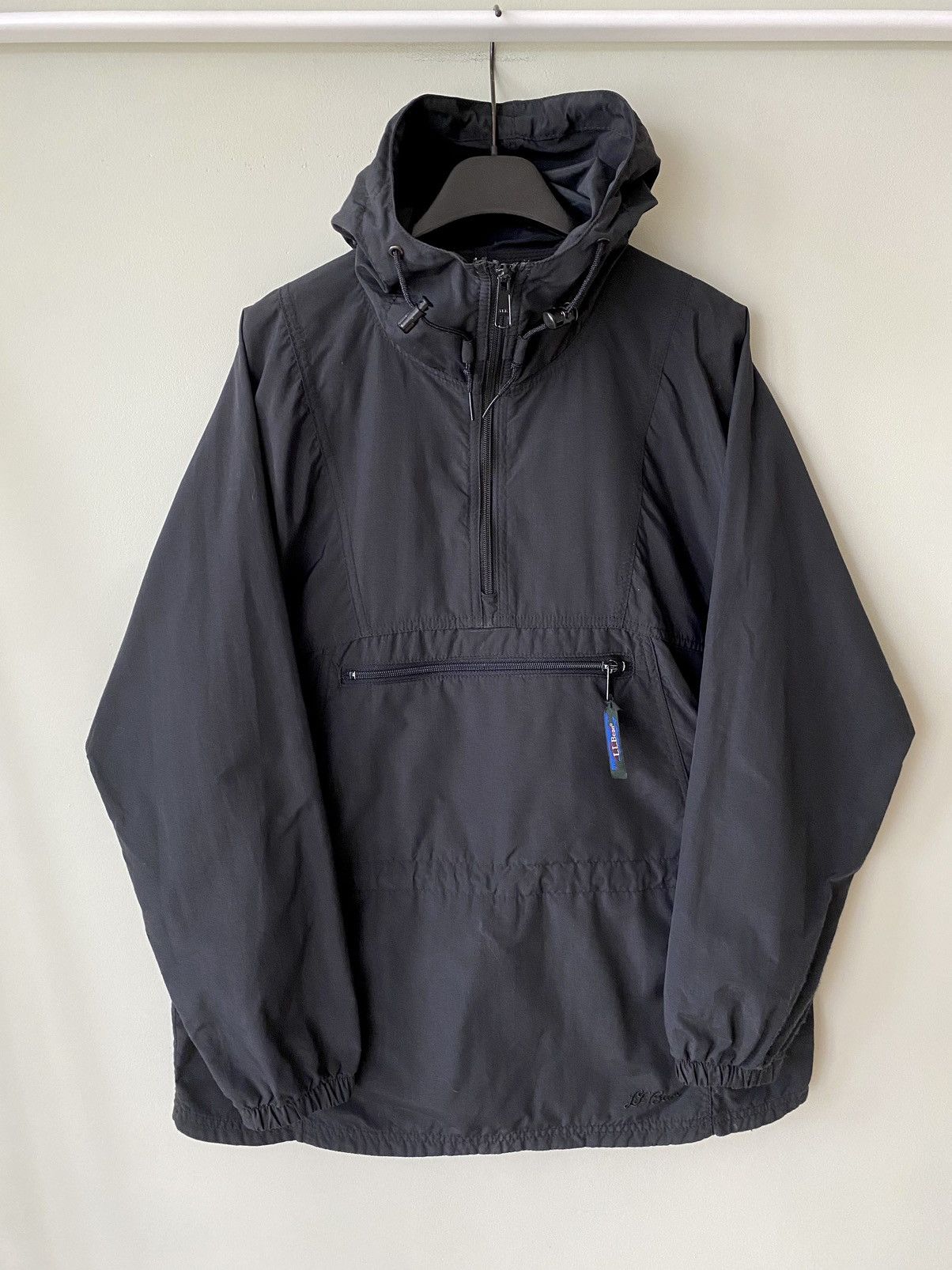 Vintage Bean windbreaker anorak jacket half zip