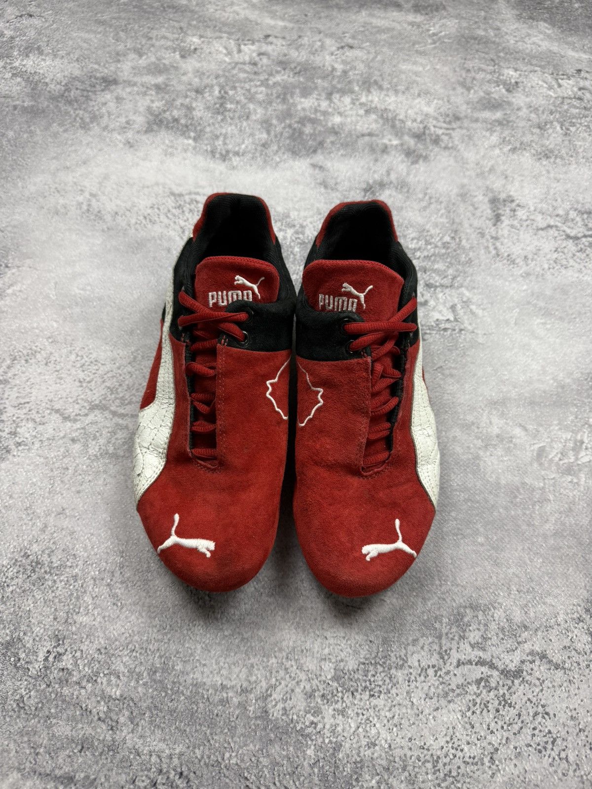 Puma Vintage Puma Speedcat OG Red Suede Low Top Sneakers Hype Y2K Size US 6 / EU 39 - 12 Thumbnail