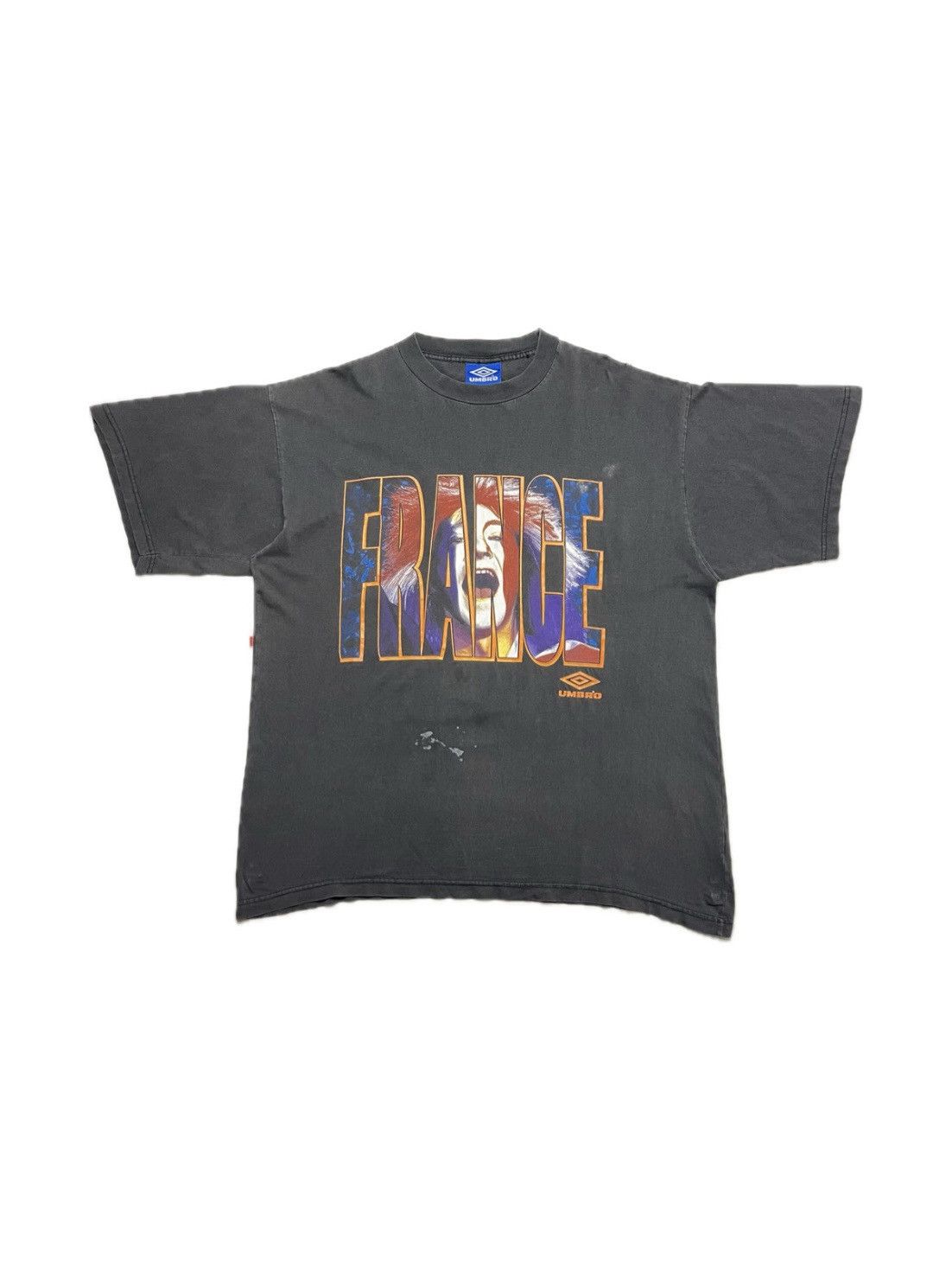 Vintage 1996 Umbro France UEFA Euro boxy fit tee