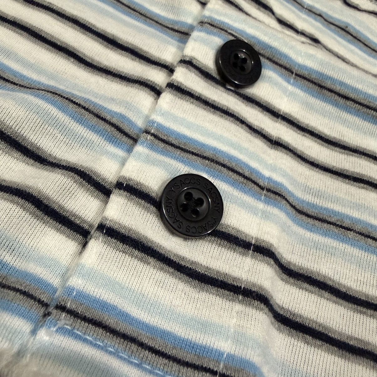 Yohji Yamamoto Sacsny y'saccs stripe pocket polo t-shirt Size US L / EU 52-54 / 3 - 3 Thumbnail