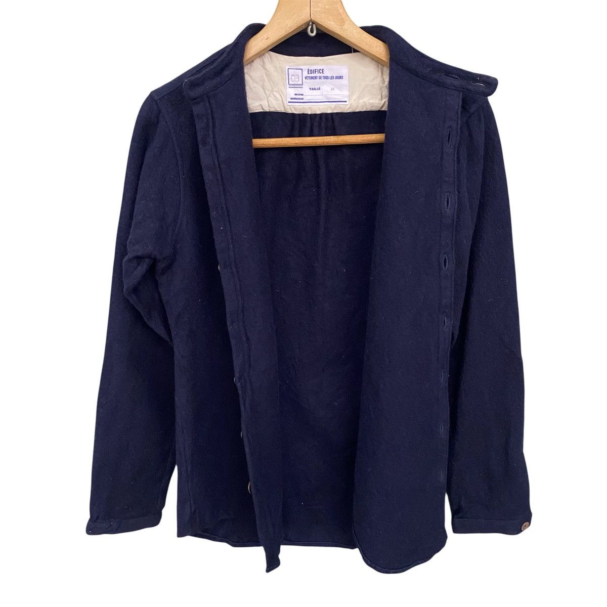 Edifice Japan Edifice Japan Wool Deck Style Button Jacket Navy Minimalist Size US M / EU 48-50 / 2 - 10 Thumbnail