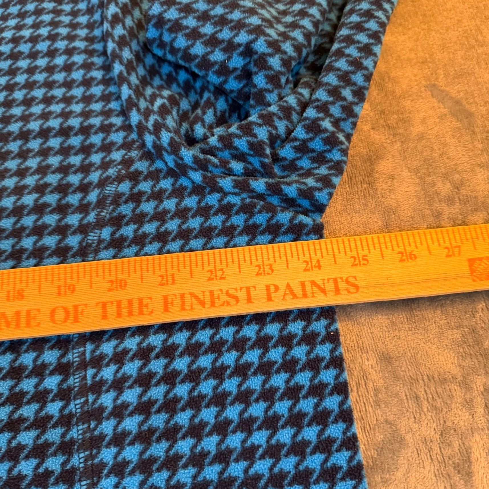 Lands' End VINTAGE Lands' End Blue Houndstooth Fleece Quarter Zip Pullover Womens size 1X 16W-18W Size XL / US 12-14 / IT 48-50 - 7 Thumbnail