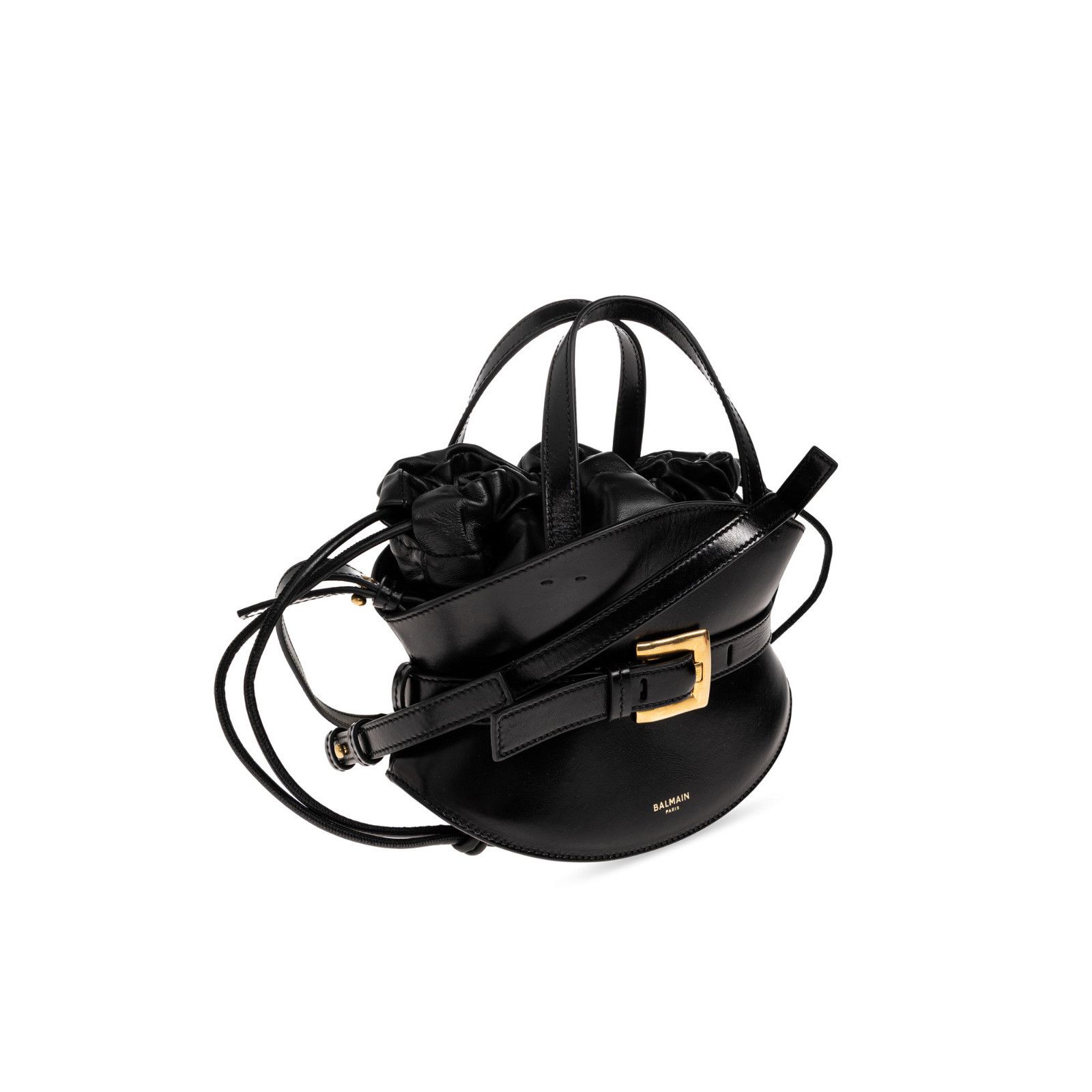 Balmain BALMAIN Shuffle Mini Black Top Handle Bag New & Authentic Size ONE SIZE - 3 Thumbnail