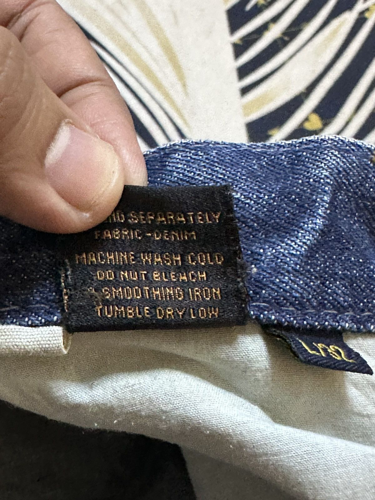 If Six Was Nine Vintage Blue Recycle Ripped Grunge Distressed Denim Size US 35 - 12 Thumbnail