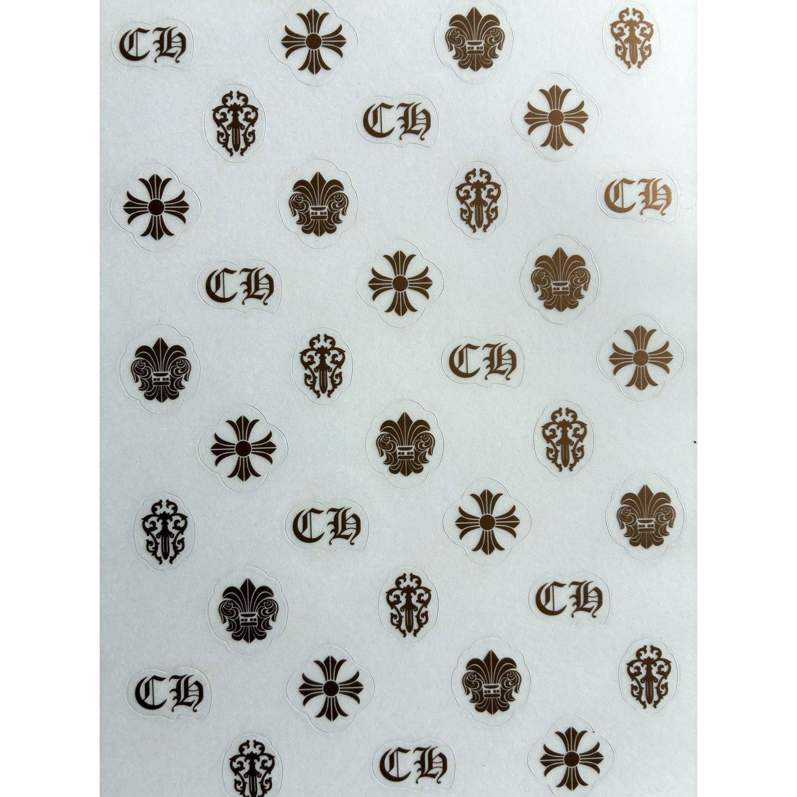 Chrome Hearts × Japanese Brand × Vintage Chrome Hearts rare Sticker sheet (Gold) Size ONE SIZE - 2 Thumbnail