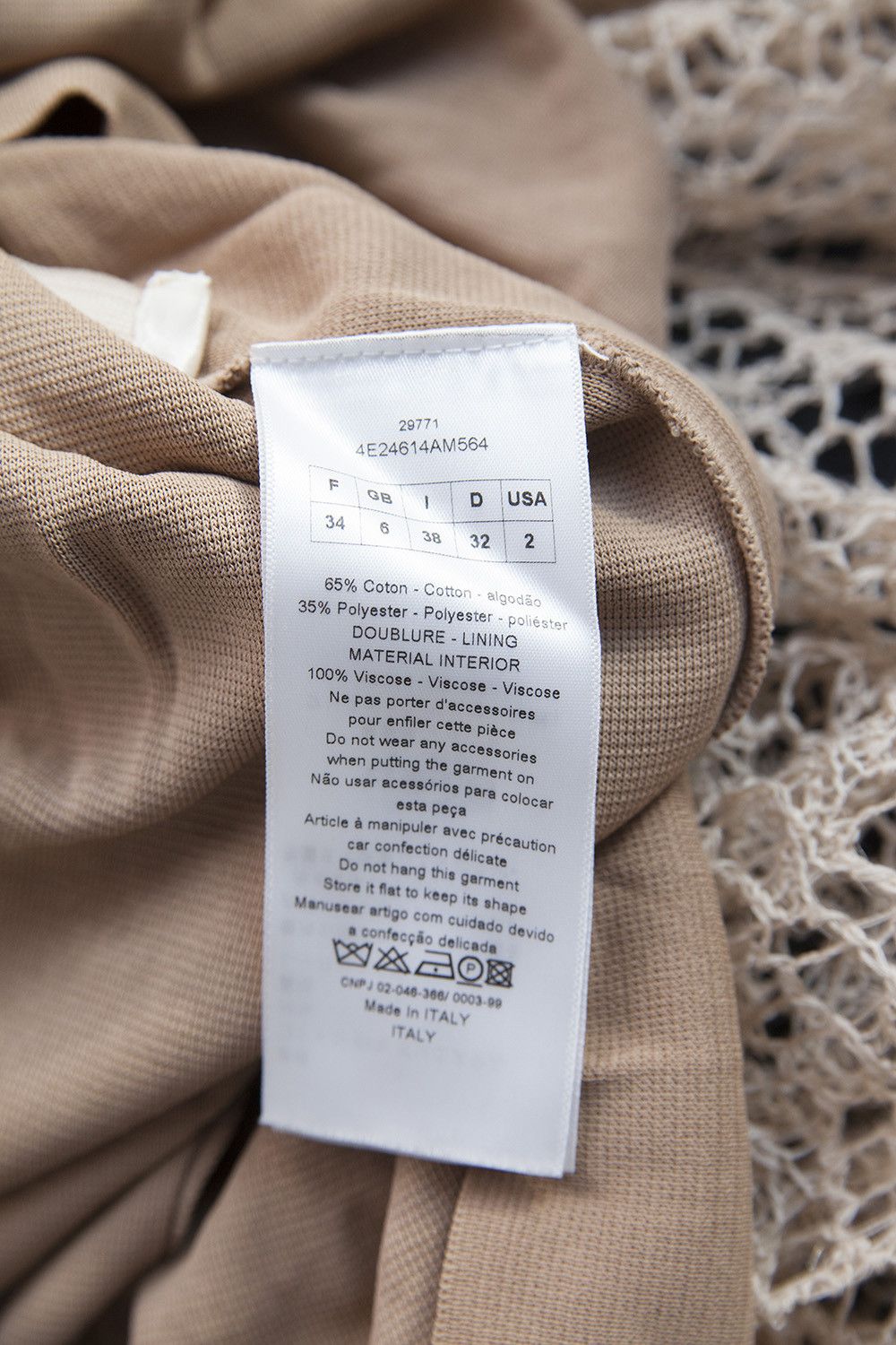 Dior SSS14 nude dress Size XS / US 0-2 / IT 36-38 - 8 Thumbnail