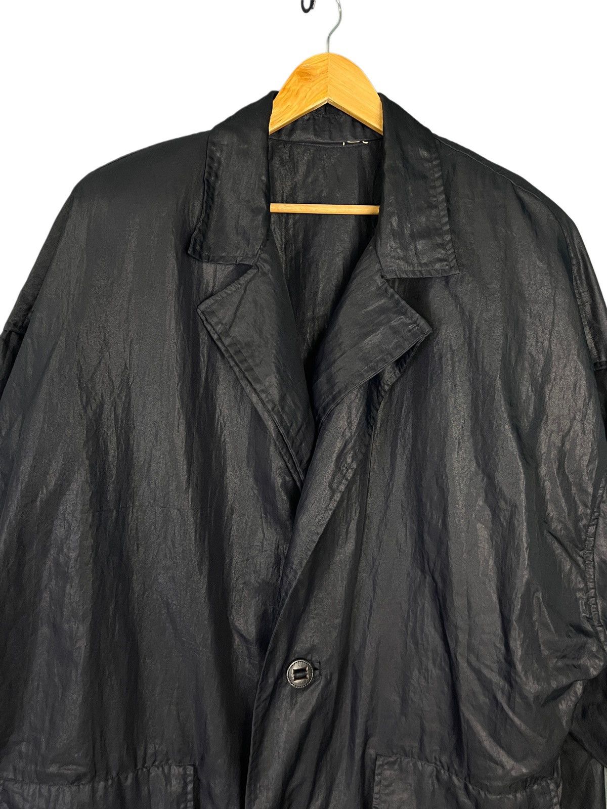 Issey Miyake × Vintage Vintage 80s Issey Miyake Men Long Coat Brush Label Size US M / EU 48-50 / 2 - 5 Thumbnail