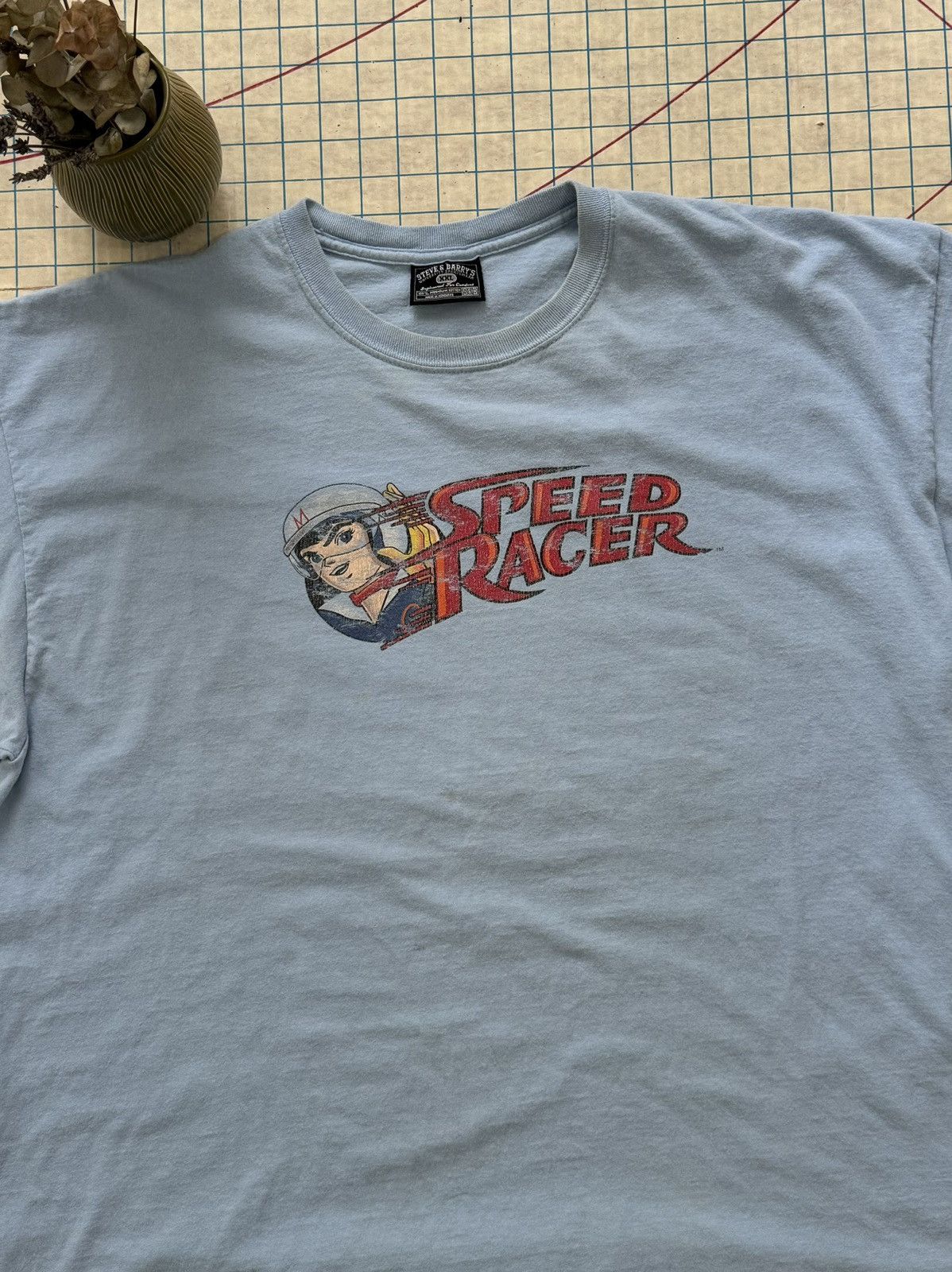 Vintage Vintage Speed Racer Graphic Tee Blue Size XXL 90’s Y2K Size US XXL / EU 58 / 5 - 3 Thumbnail