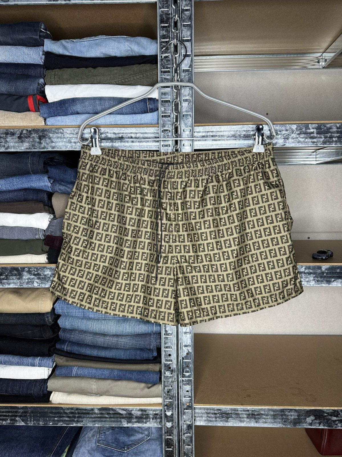 Fendi Fendi FF Monogram Swim Shorts Size 50 Made in Italy Size US 34 / EU 50 - 1 Thumbnail