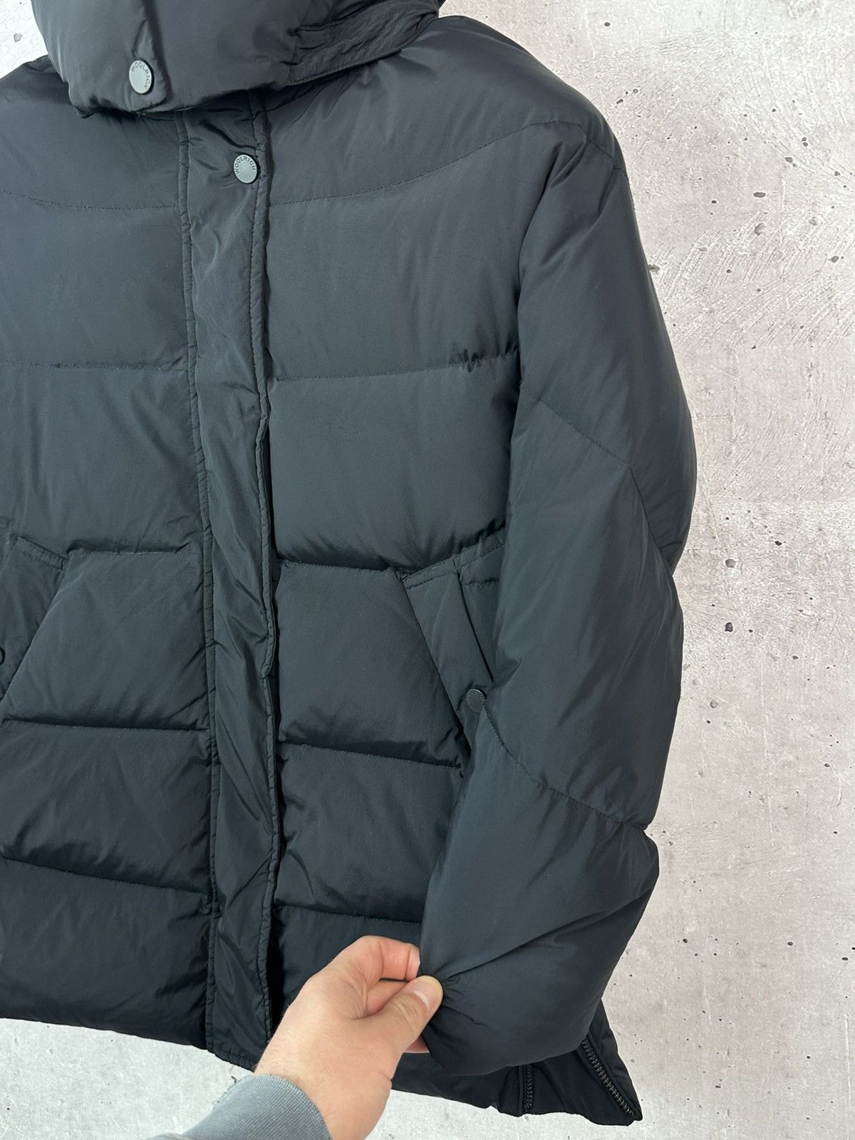 Woolrich Woolen Mills Woolrich Black Puffer Down Zipper Women’s Hooded Jacket Size XS / US 0-2 / IT 36-38 - 7 Thumbnail