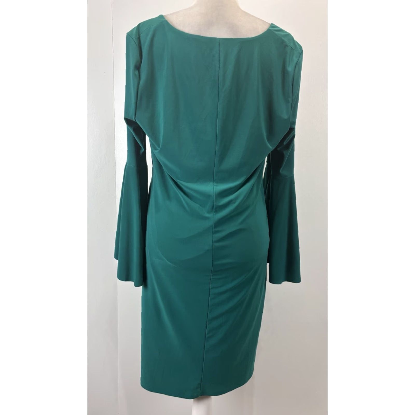 Ralph Lauren Lauren Ralph Lauren Jersey Shift Dress Sz 14 Women’s Green Bell Sleeve Comfort Size XL / US 12-14 / IT 48-50 - 3 Thumbnail