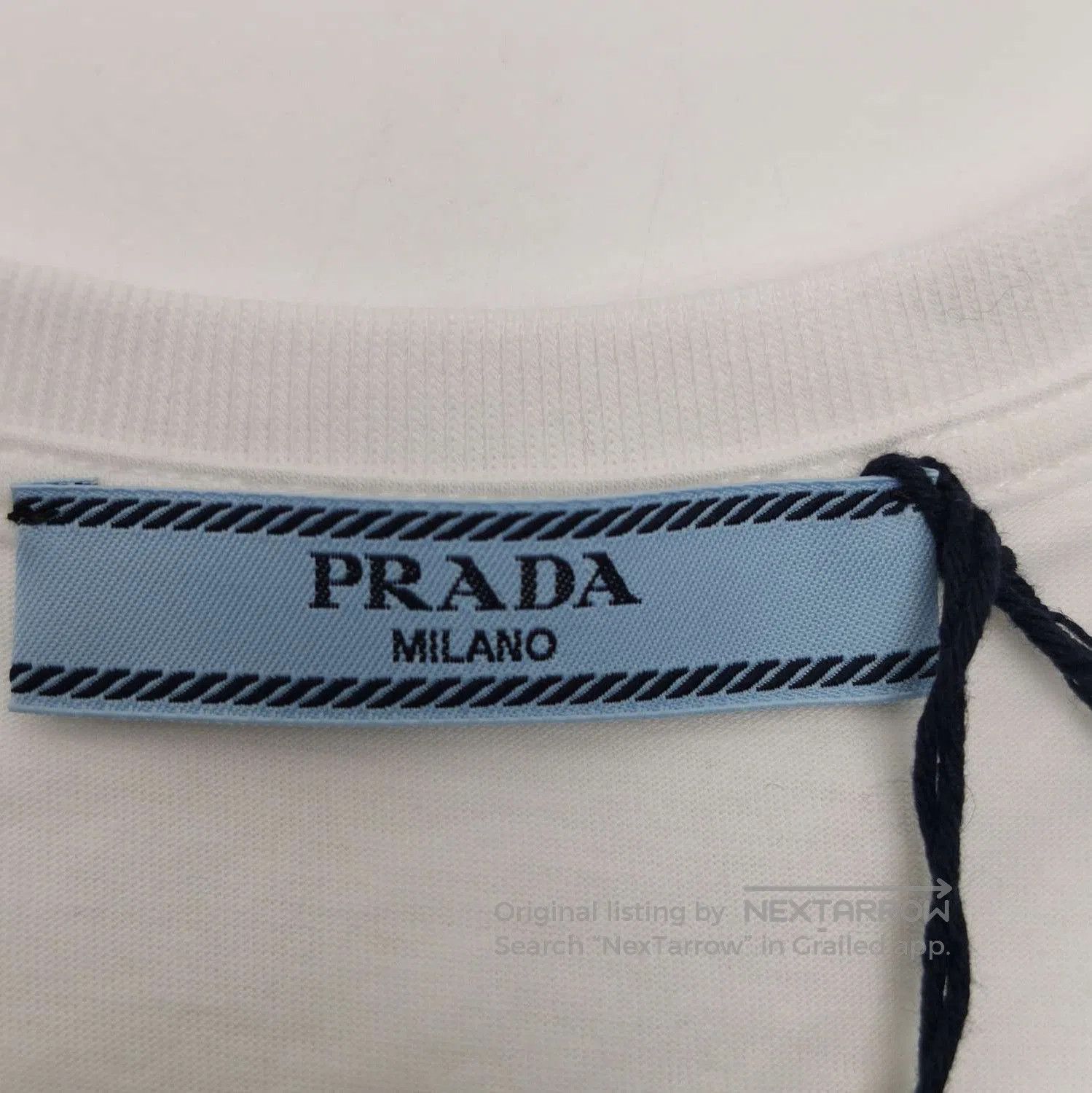 Prada Prada Cotton Crew Neck Short Sleeve T. Size M / US 6-8 / IT 42-44 - 4 Thumbnail