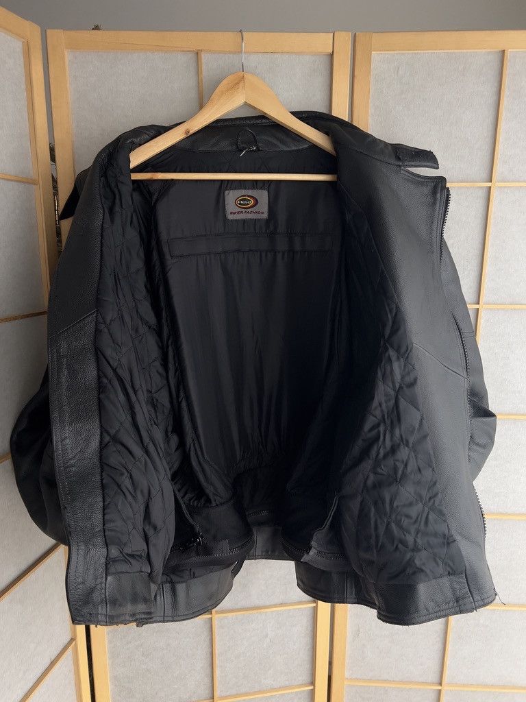 If Six Was Nine Crazy! Vintage 2000s biker racing leather bomber jacket boxy Size US XL / EU 56 / 4 - 17 Thumbnail
