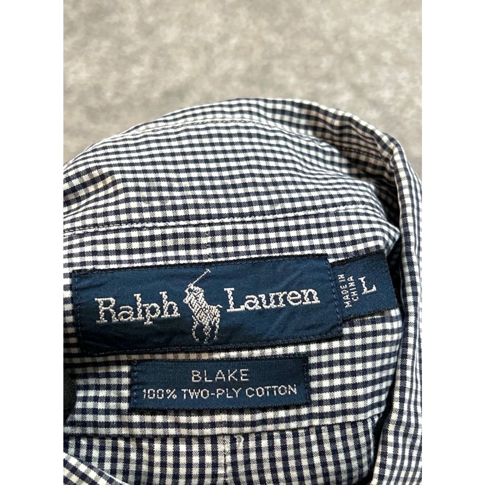 Ralph Lauren VINTAGE Ralph Lauren Blake Shirt Mens Large White Check Cotton Button-Down Polo Logo Classic 90s Mens Size US L / EU 52-54 / 3 - 4 Thumbnail