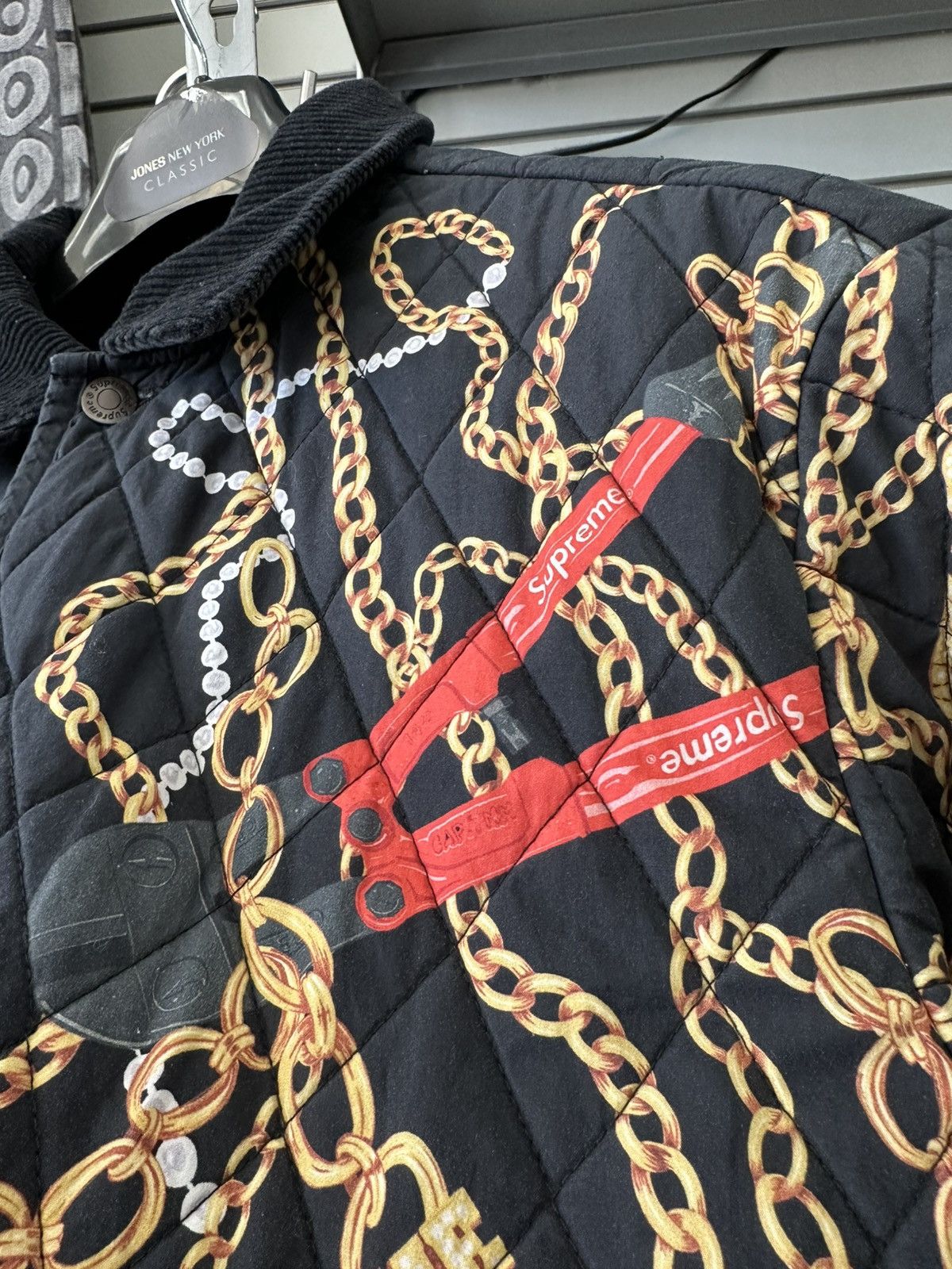 Supreme Supreme Chains Quilted Jacket Size US L / EU 52-54 / 3 - 4 Thumbnail