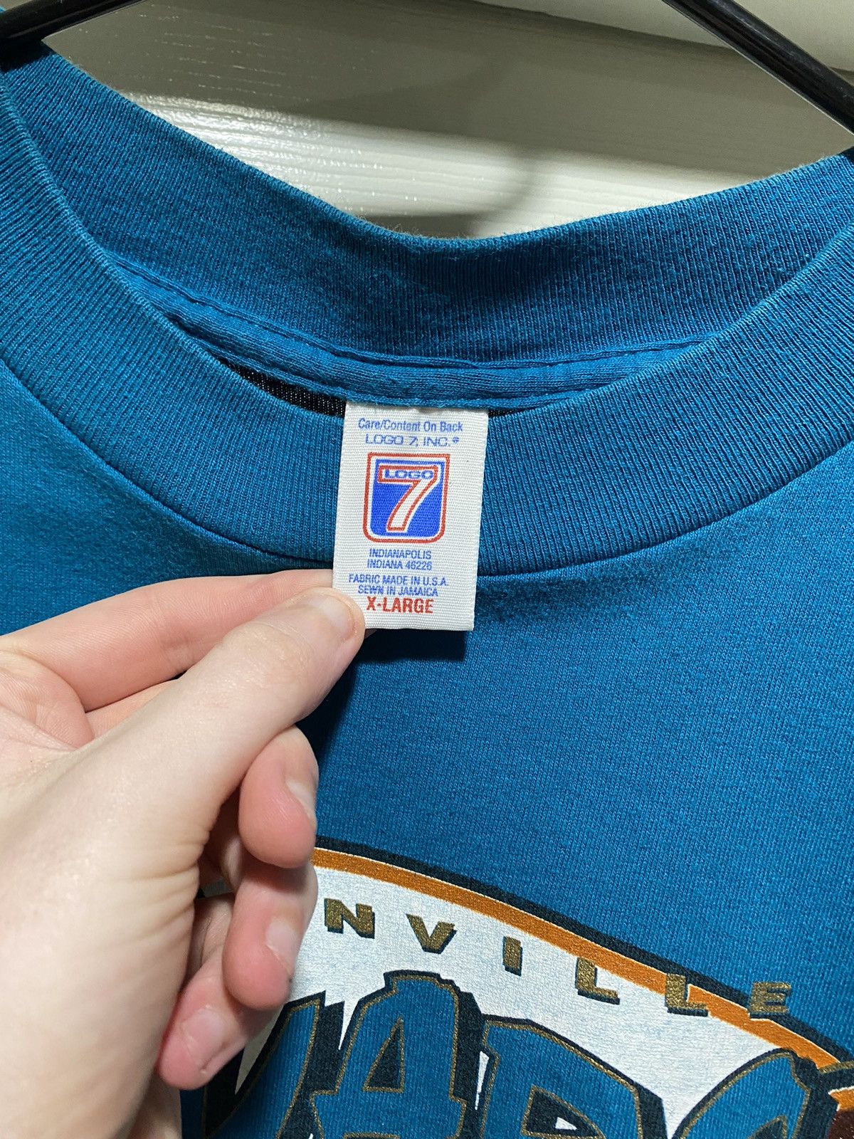 Logo 7 × Vintage Vintage 1997 Jacksonville Jaguars AFC Playoffs Tee Size US XL / EU 56 / 4 - 4 Thumbnail
