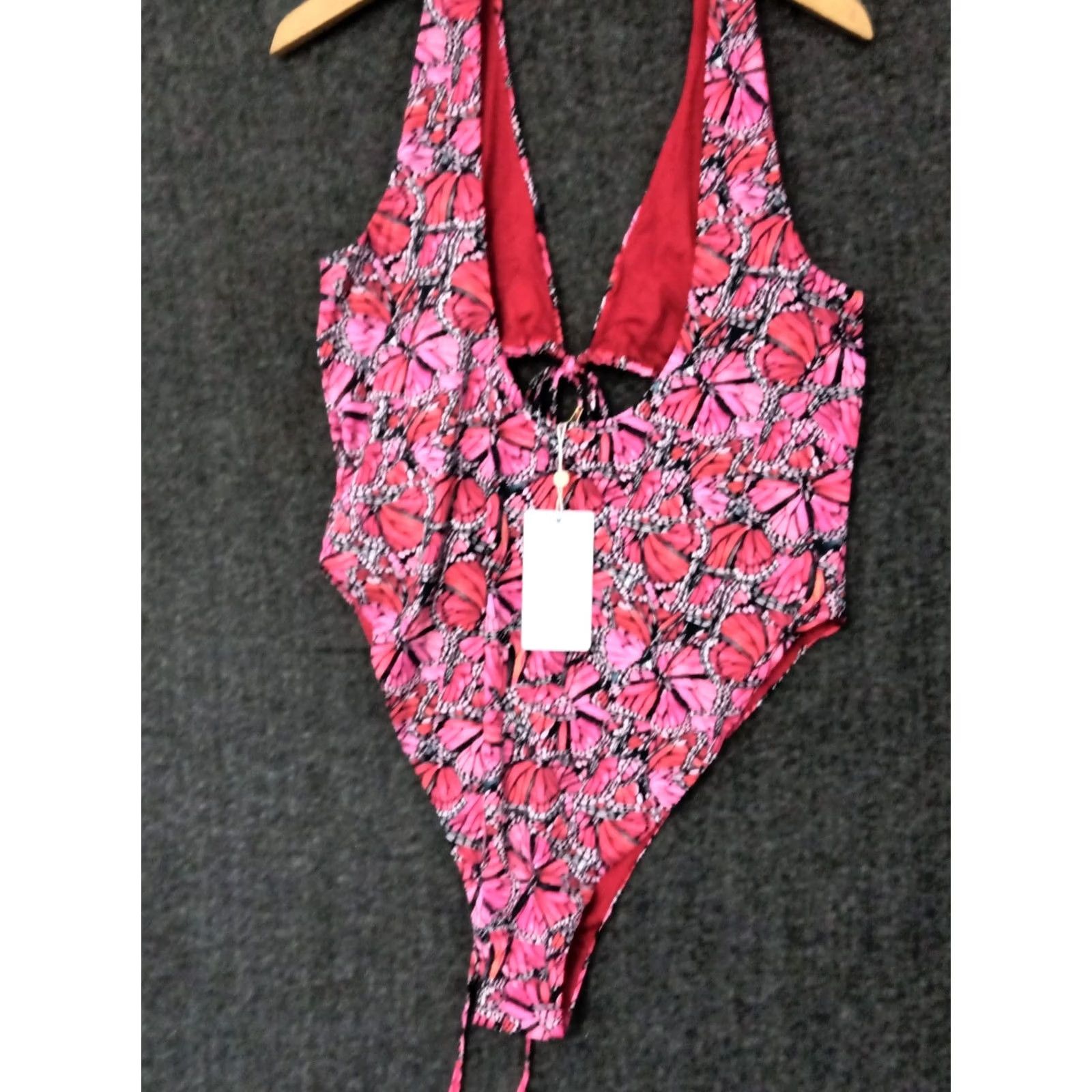 Triangl Toluca Papillon One Piece Swimsuit 4XL Papillon Solid Nylon Spandex Beac h Sexy Open Tummy Triangle Waist Wrap Women Size 4XL Women Size ONE SIZE - 2 Thumbnail