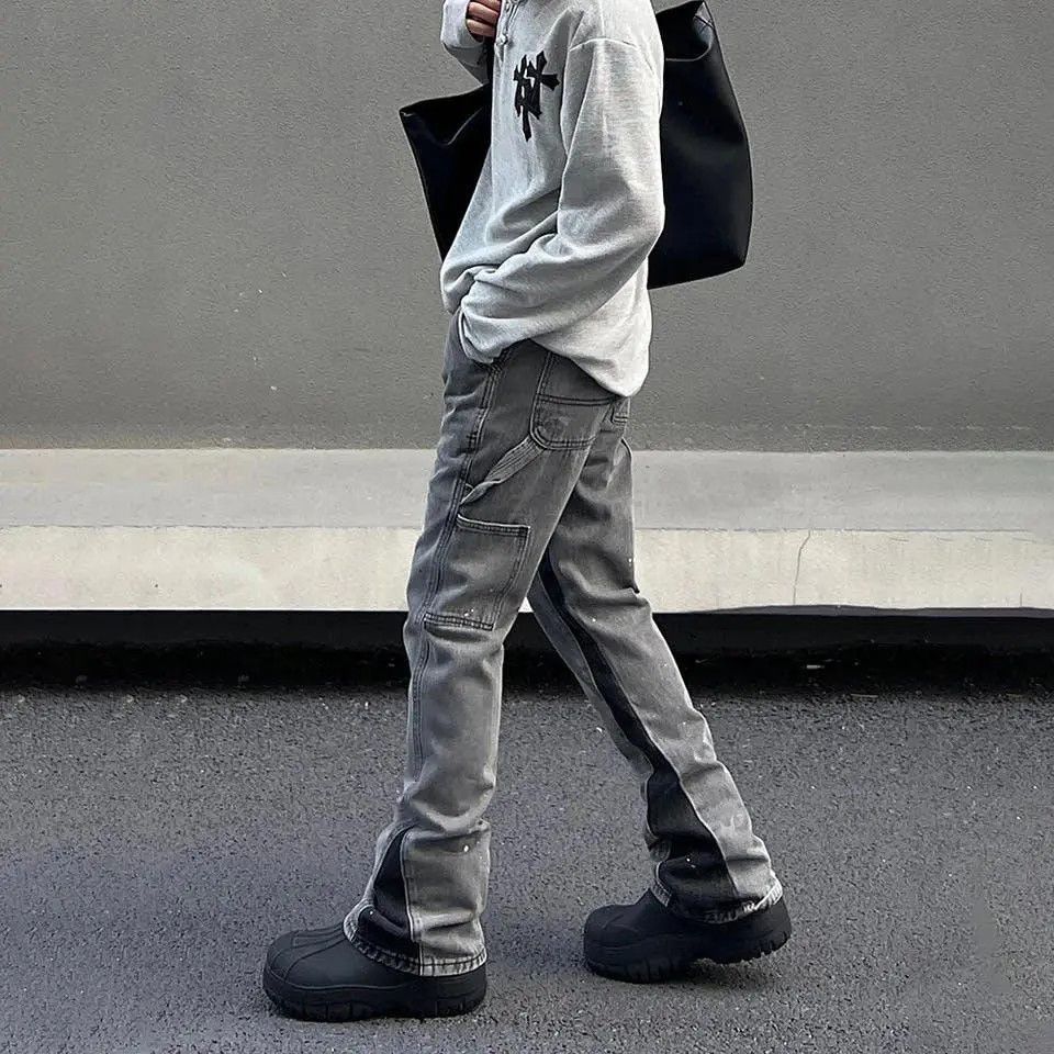 Japanese Brand × Jean Paint Splatter Flared Denim Jeans Size US 28 / EU 44 - 3 Thumbnail