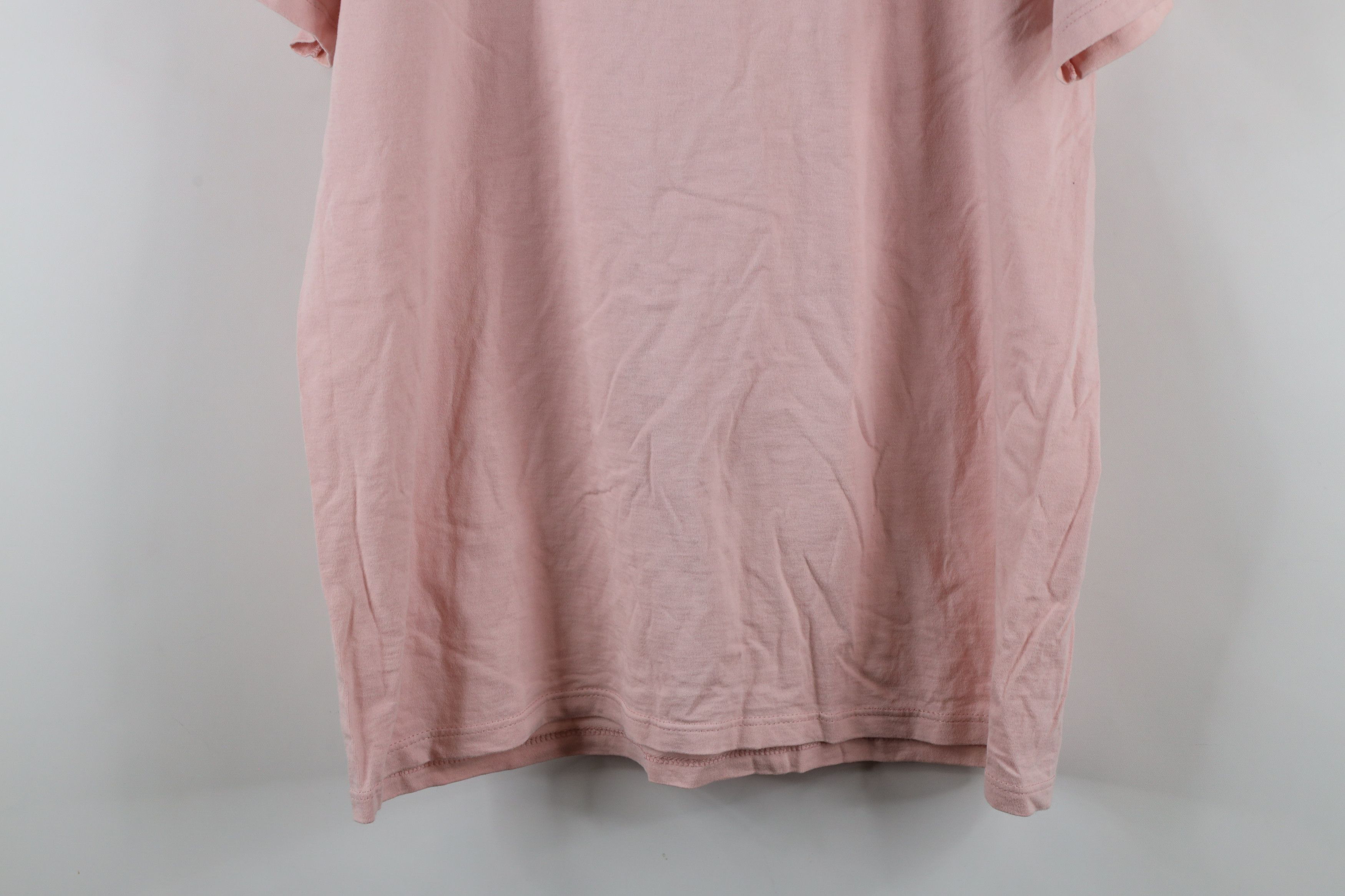 Russell Athletic × Vintage Vintage 90s Russell Athletic Blank Cotton T-Shirt Pink USA Size US M / EU 48-50 / 2 - 12 Thumbnail