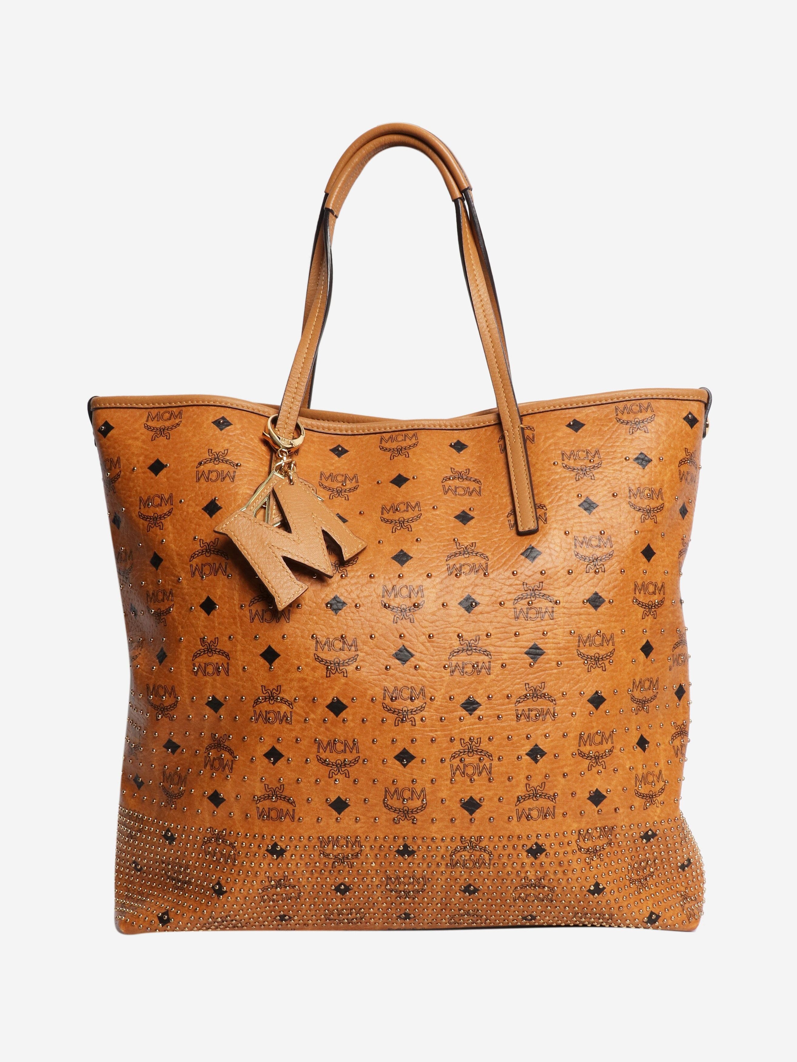 MCM Tan Liz studded tote bag Size ONE SIZE - 1 Thumbnail
