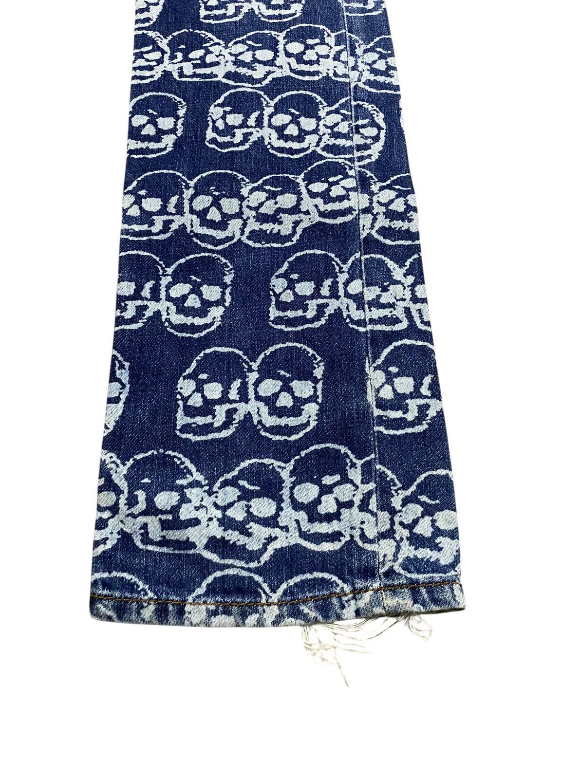 Hysteric Glamour Very Rare Vintage Hysteric Glamour Skull Print Jeans 1999s Size US 28 / EU 44 - 6 Thumbnail